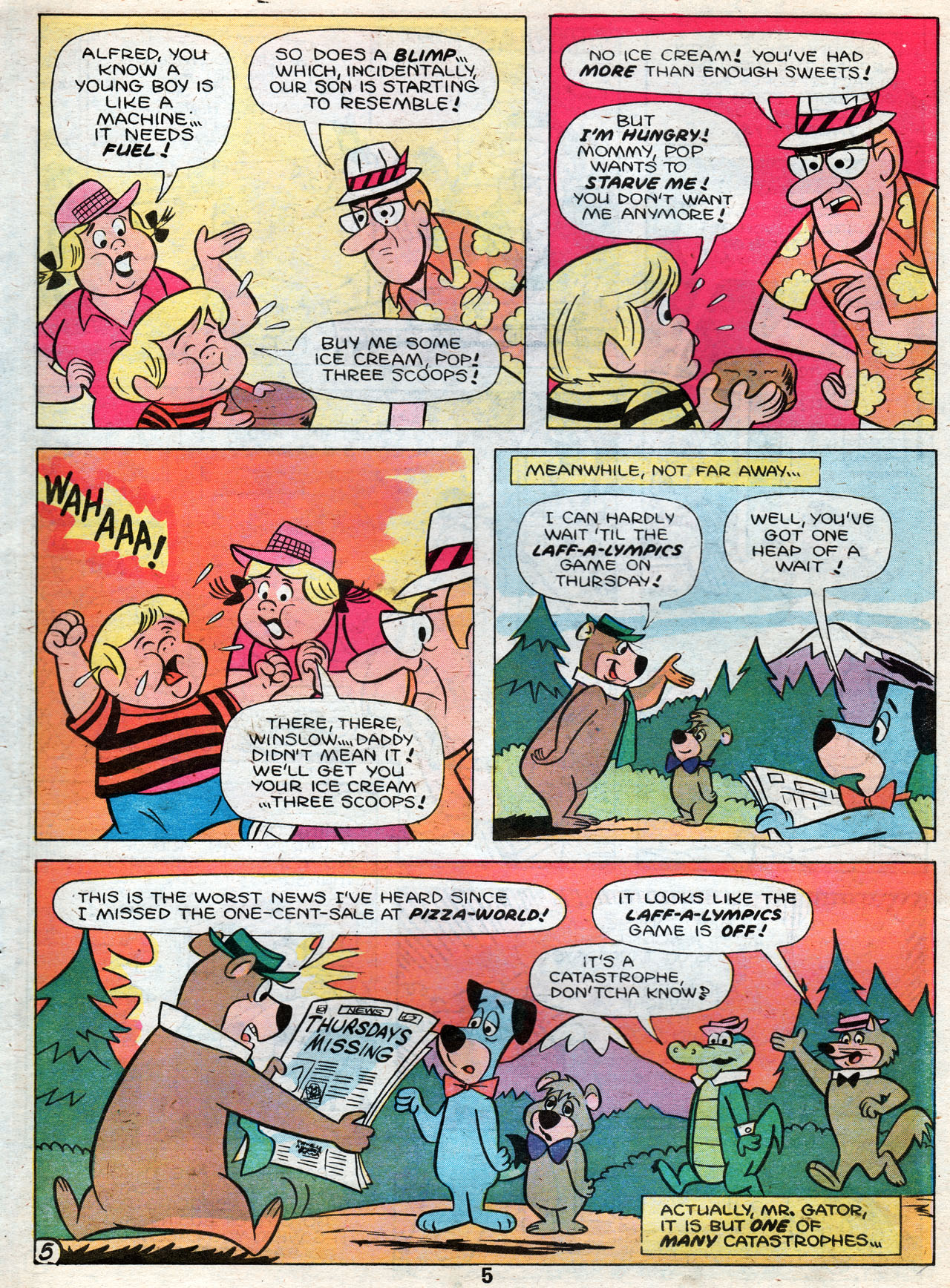 Read online Flintstones Visits Laff-A-Lympics comic -  Issue # Full - 7