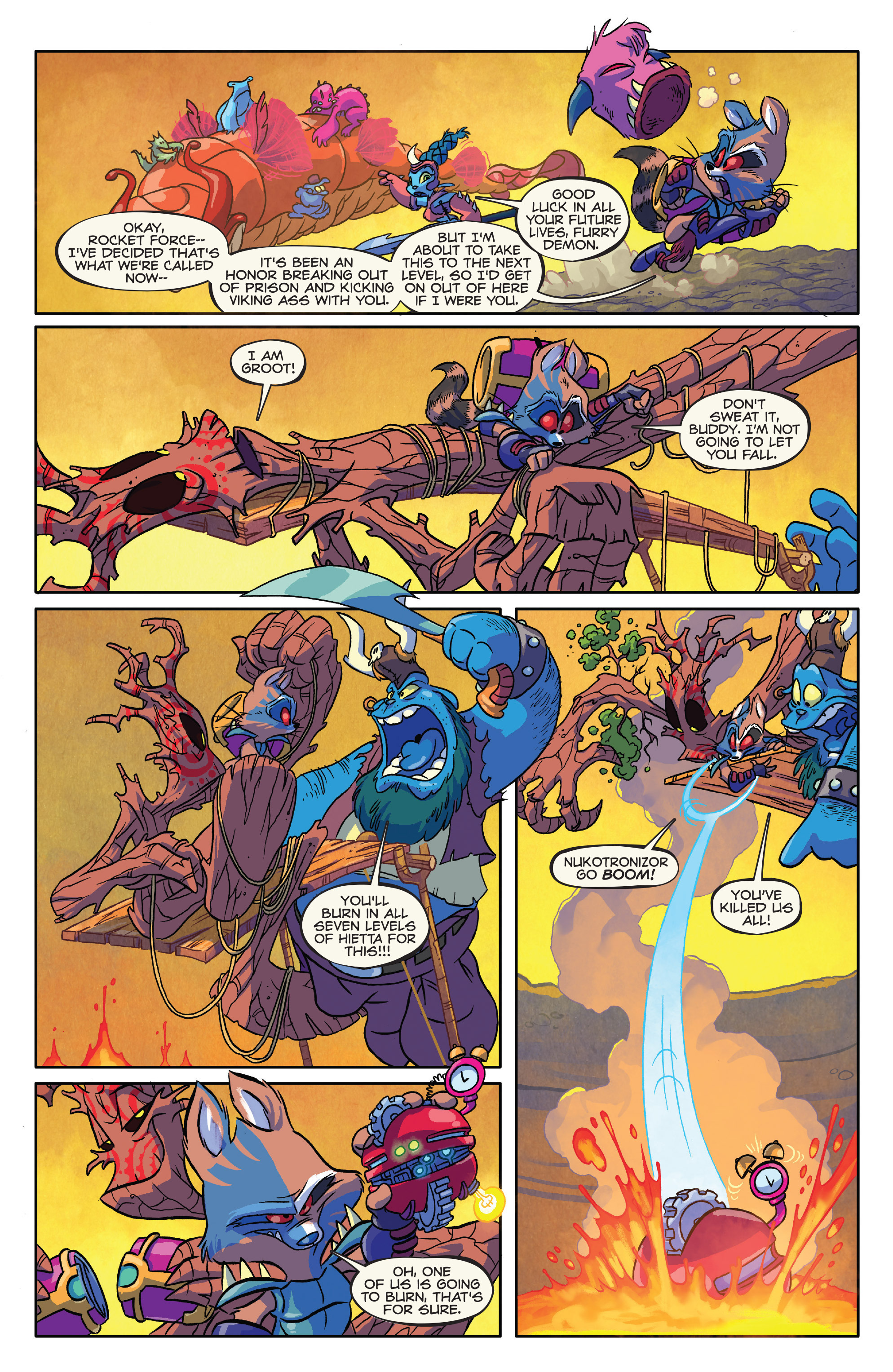 Read online Rocket Raccoon & Groot comic -  Issue #5 - 18