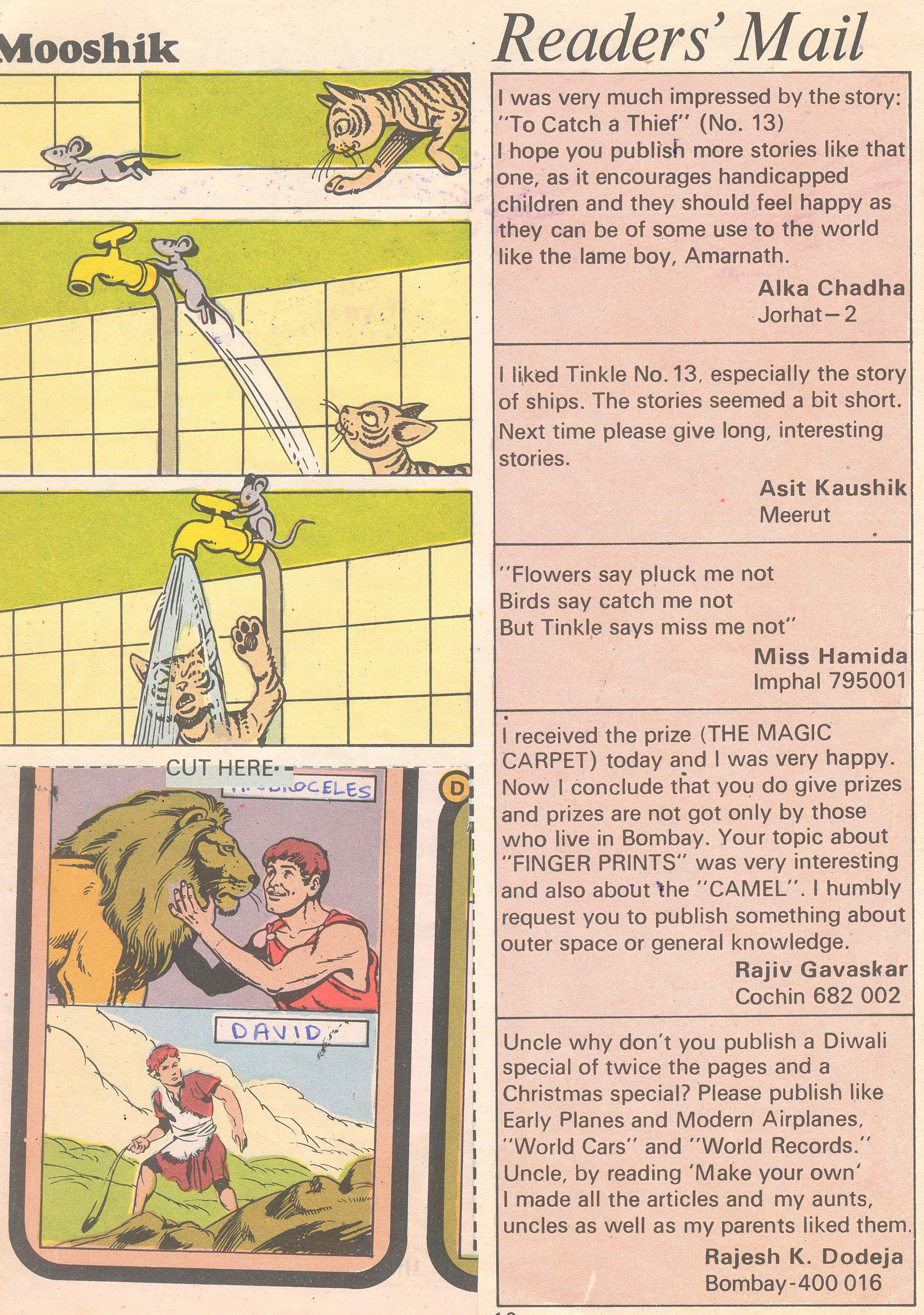 Read online Tinkle comic -  Issue #17 - 18
