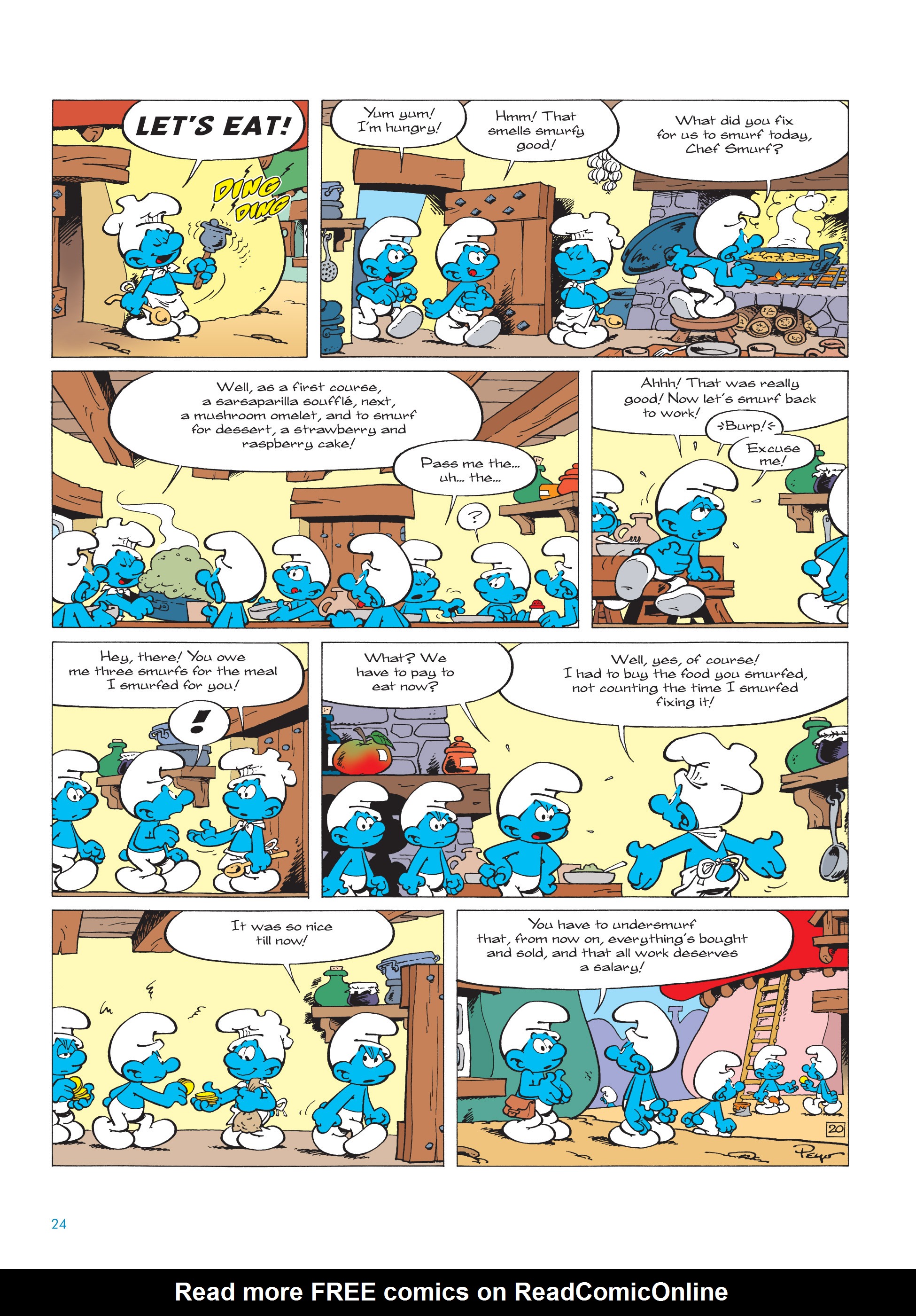 Read online The Smurfs comic -  Issue #18 - 24