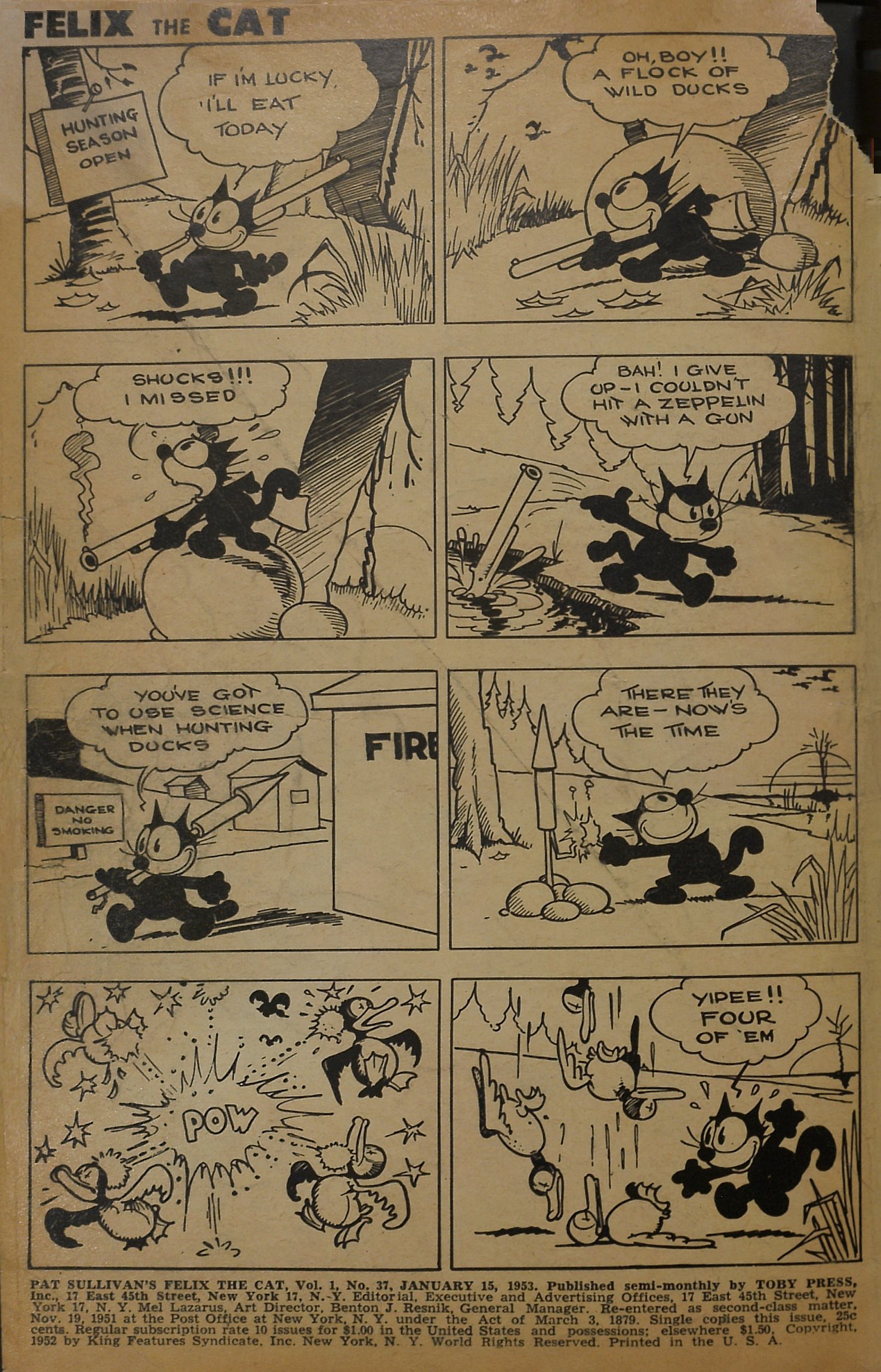 Read online Felix the Cat (1951) comic -  Issue #37 - 3
