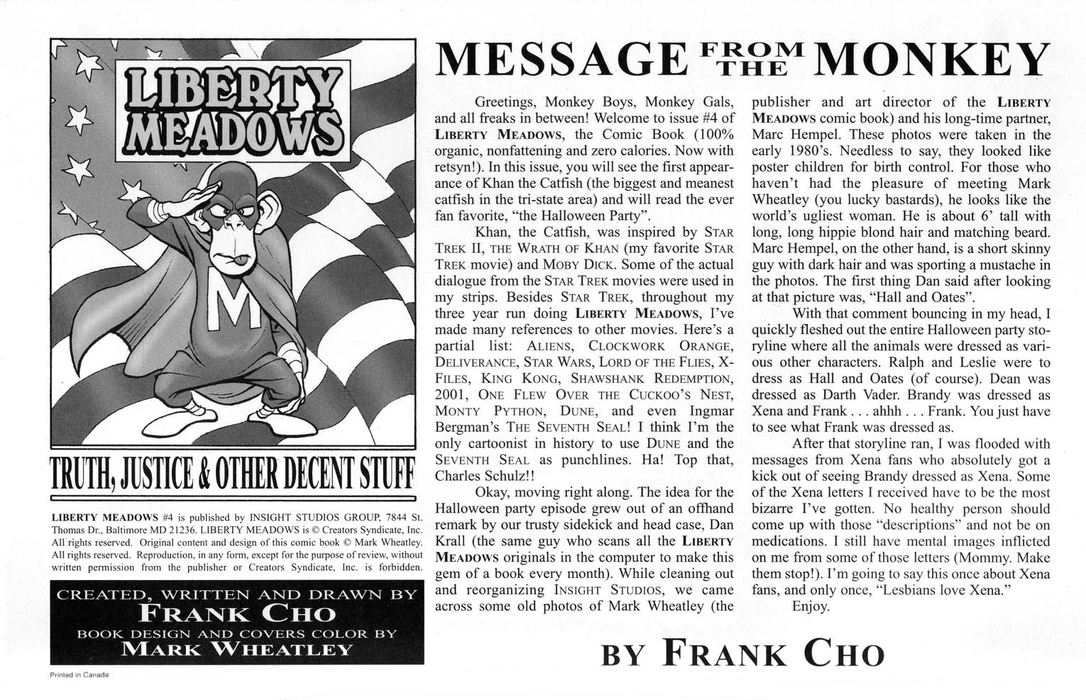 Read online Liberty Meadows comic -  Issue #4 - 2