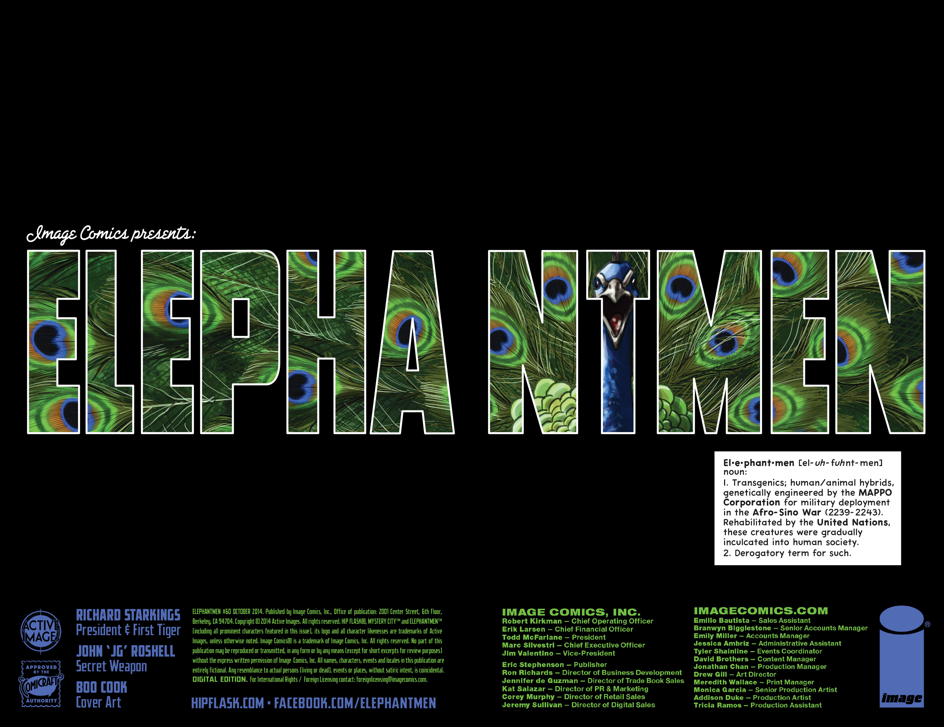 Read online Elephantmen comic -  Issue #60 - 2
