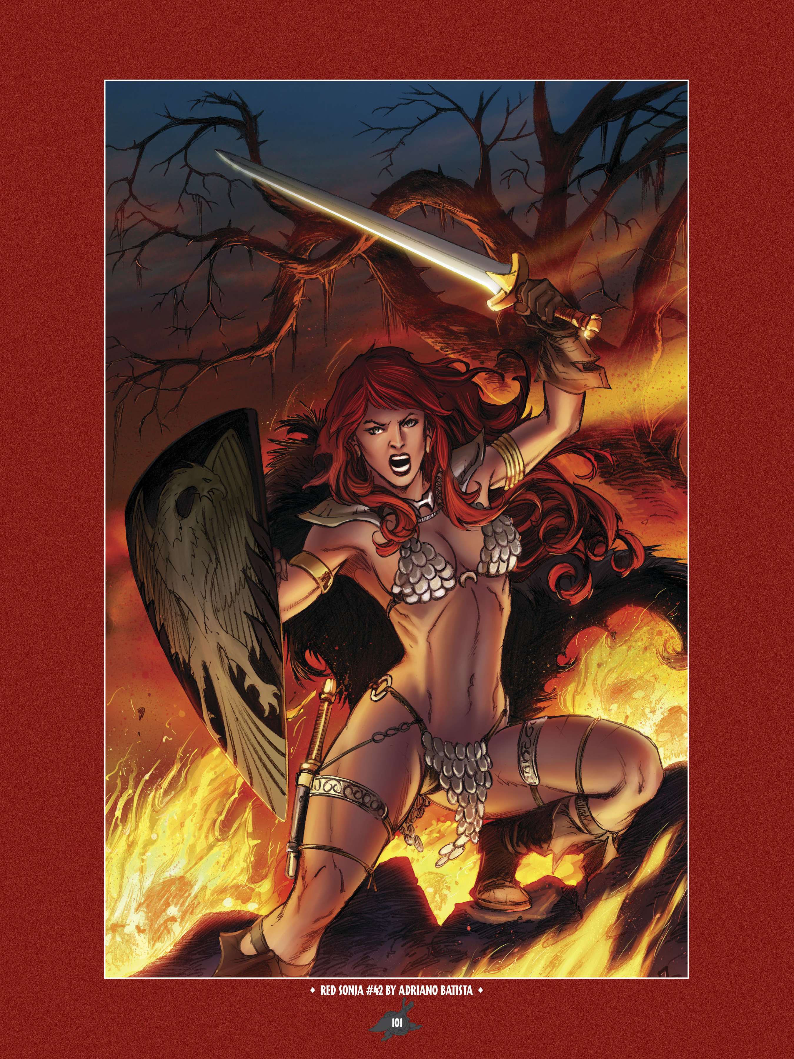 Read online The Art of Red Sonja comic -  Issue # TPB 1 (Part 1) - 100