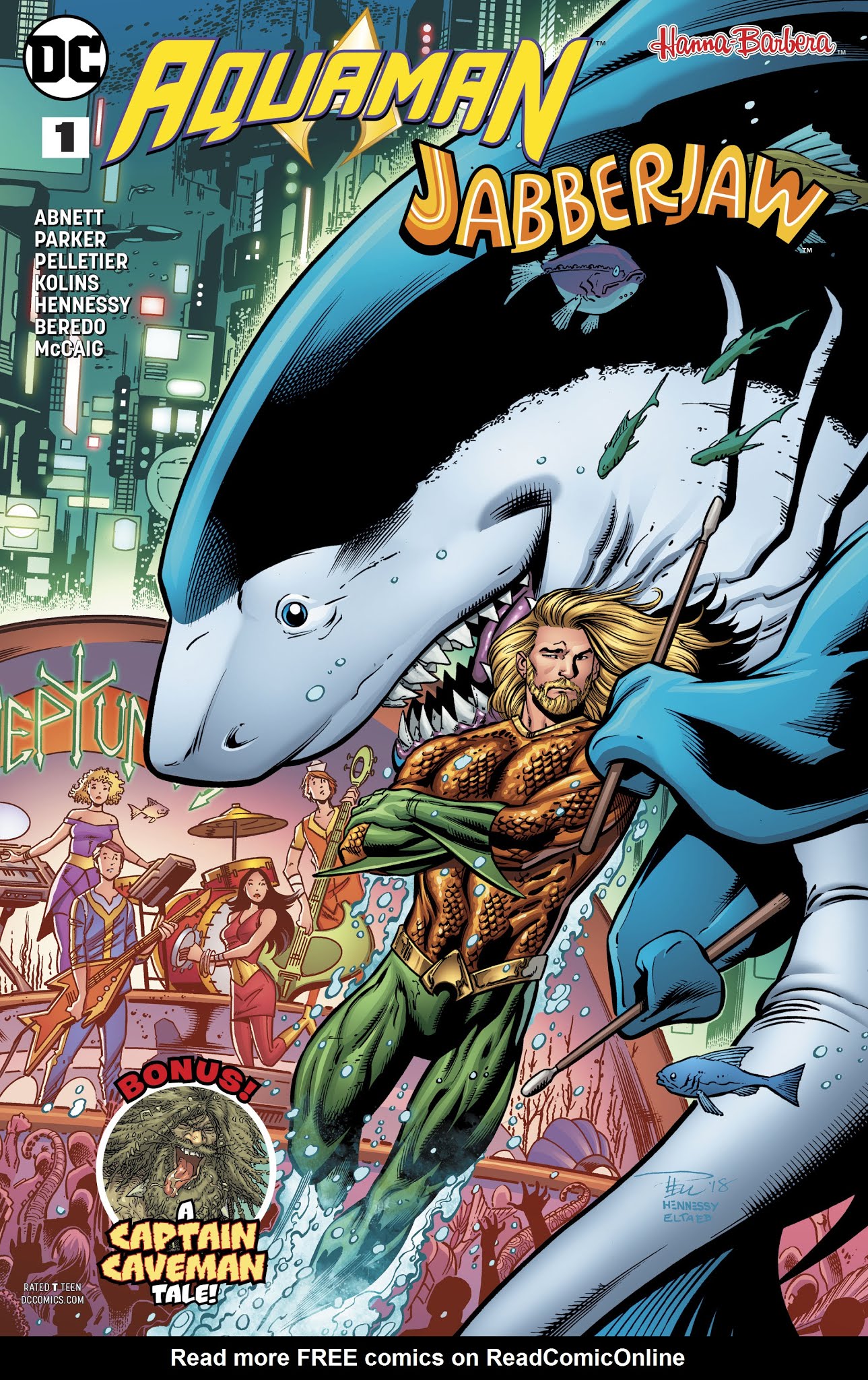 Read online DC Meets Hanna-Barbera comic -  Issue # Issue Aquaman - Jabberjaw - 1