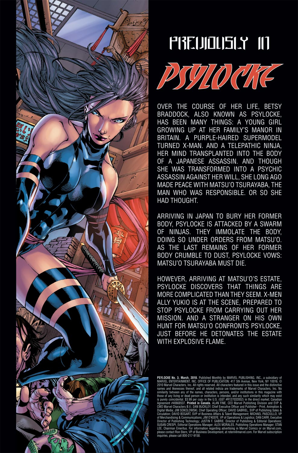 Read online Psylocke comic -  Issue #3 - 2