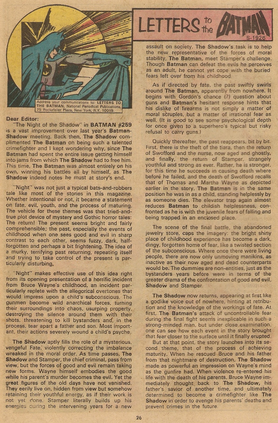 Read online Batman (1940) comic -  Issue #262 - 26