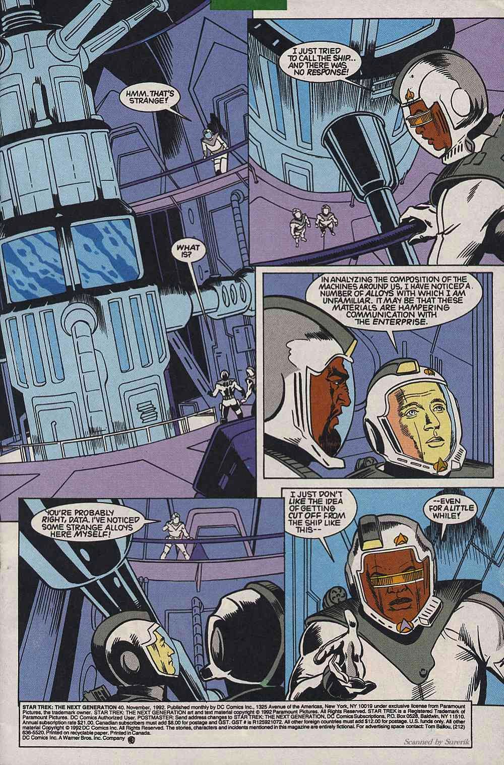 Read online Star Trek: The Next Generation (1989) comic -  Issue #40 - 2