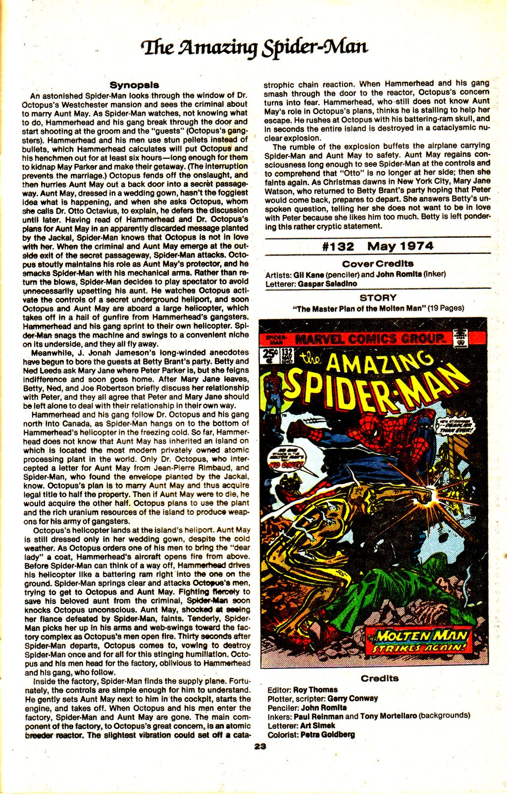 Read online The Official Marvel Index to The Amazing Spider-Man comic -  Issue #5 - 25