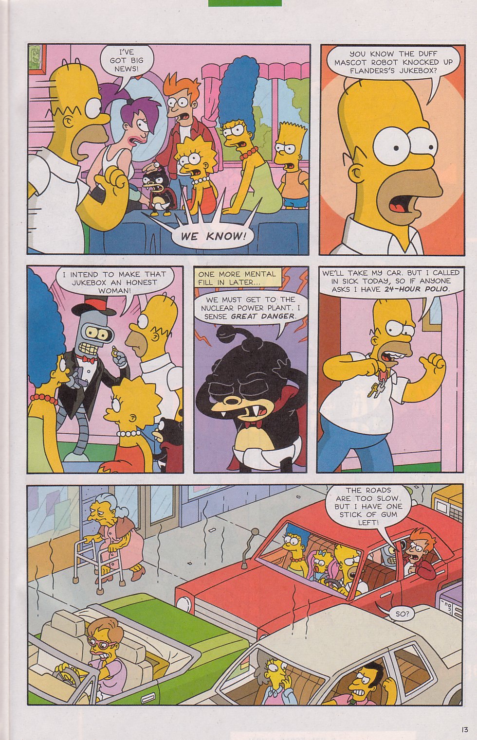 Read online The Futurama/Simpsons Infinitely Secret Crossover Crisis comic -  Issue #2 - 16