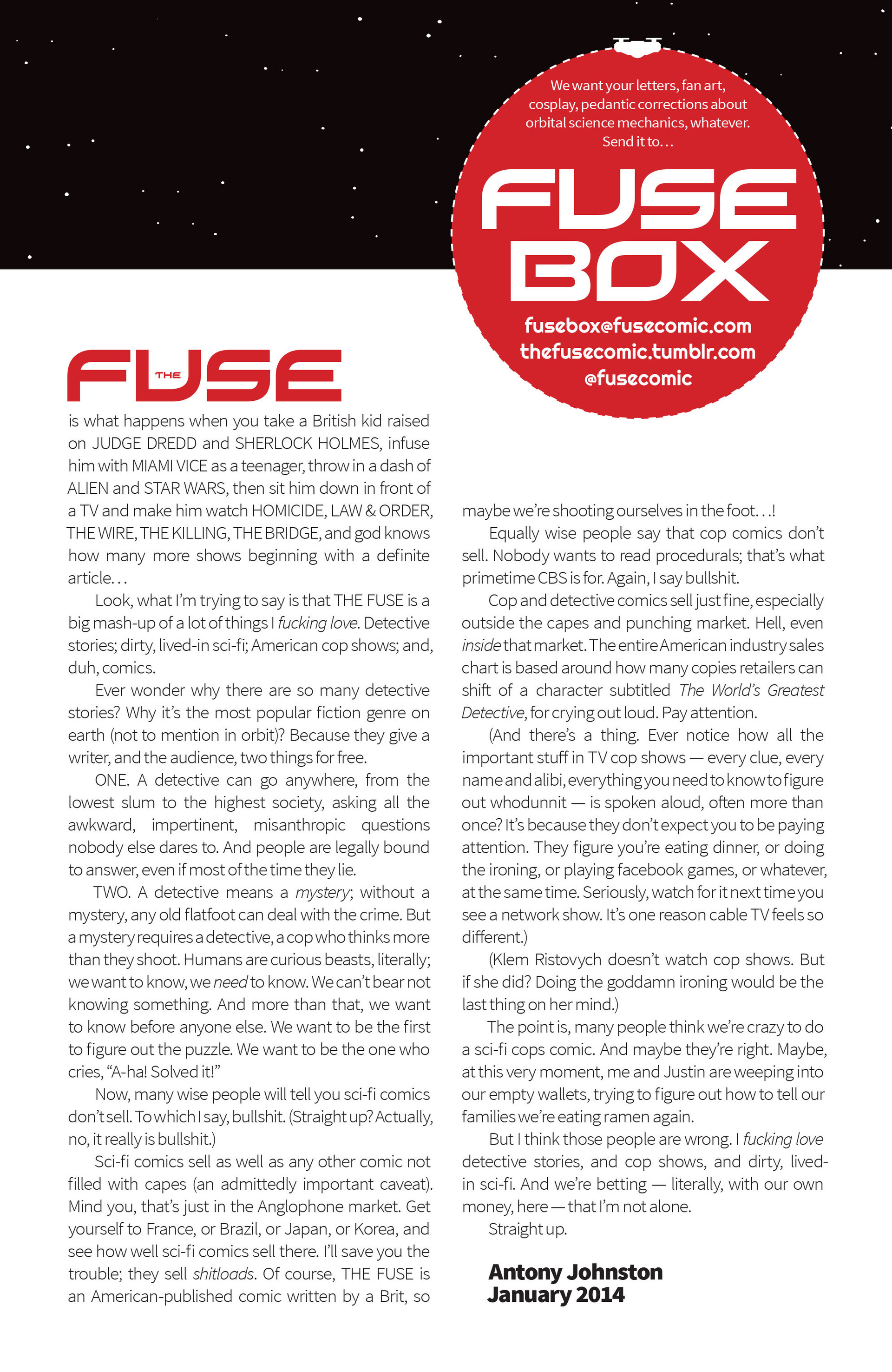 Read online The Fuse comic -  Issue #1 - 28