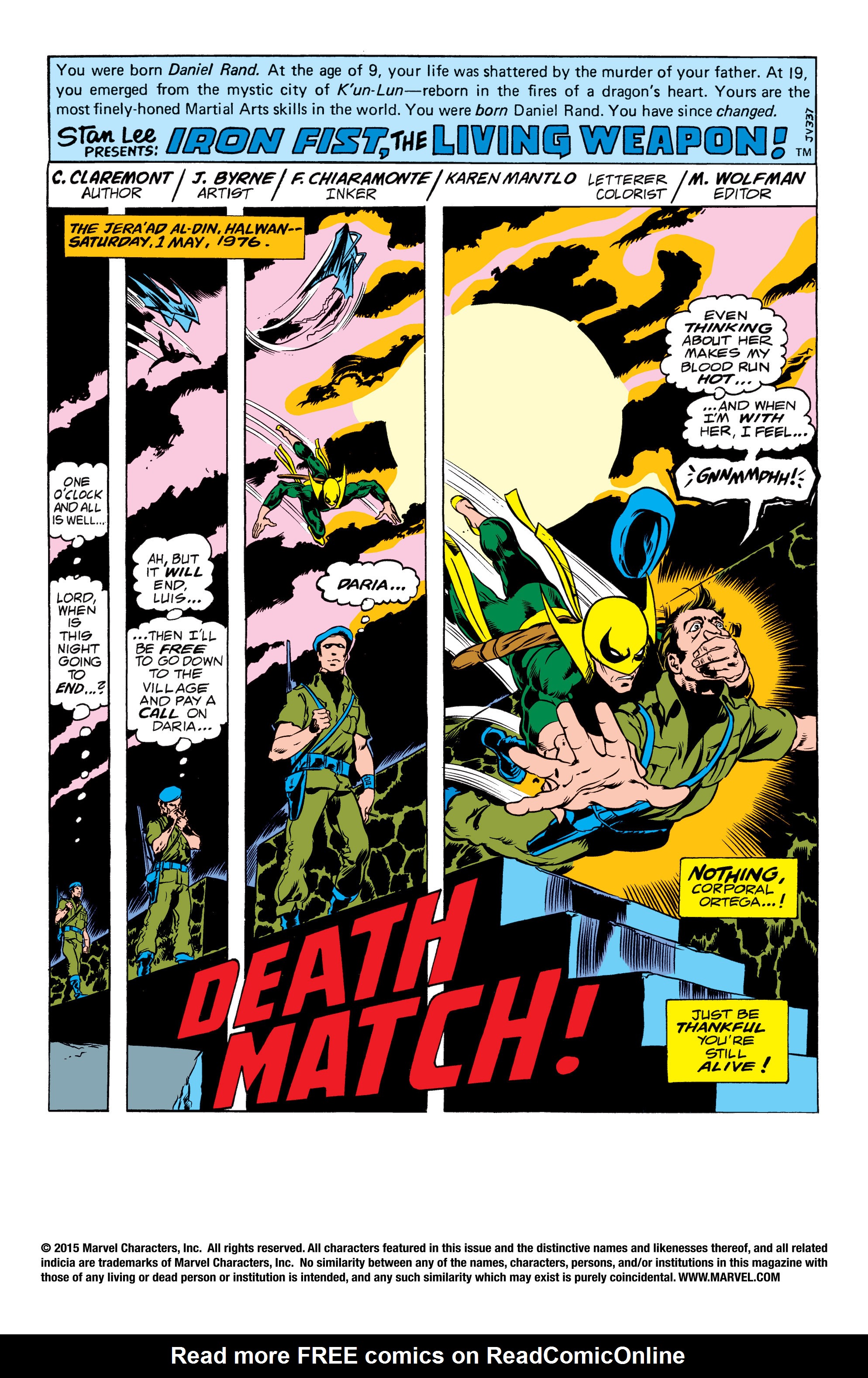 Read online Iron Fist (1975) comic -  Issue #6 - 2