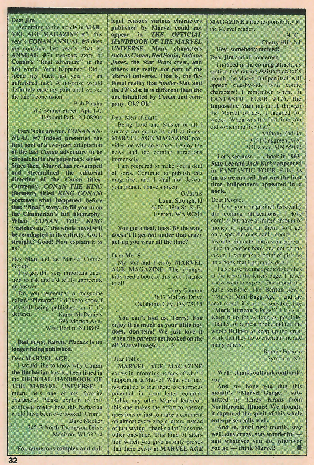 Read online Marvel Age comic -  Issue #11 - 34