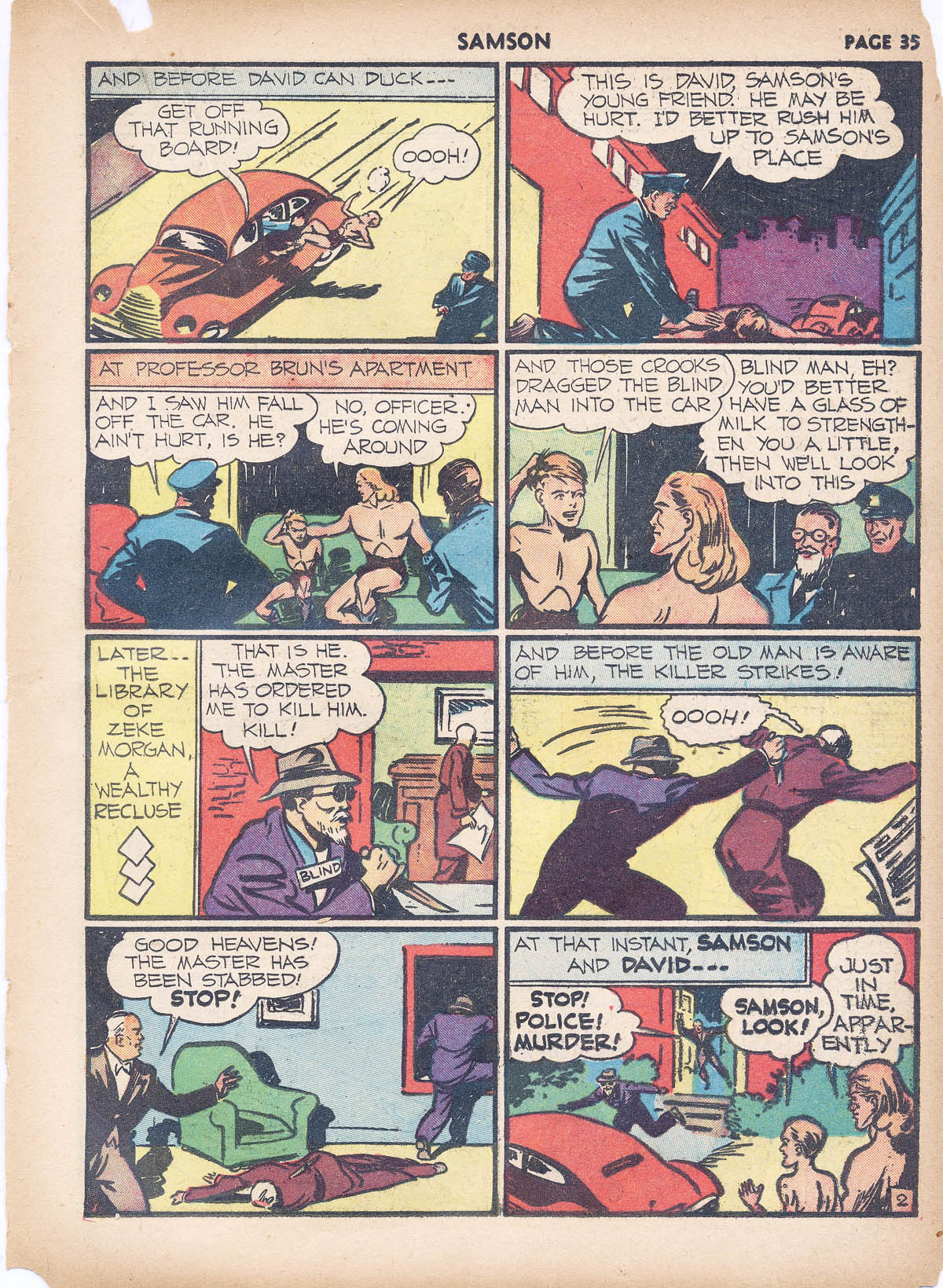 Read online Samson (1940) comic -  Issue #4 - 36