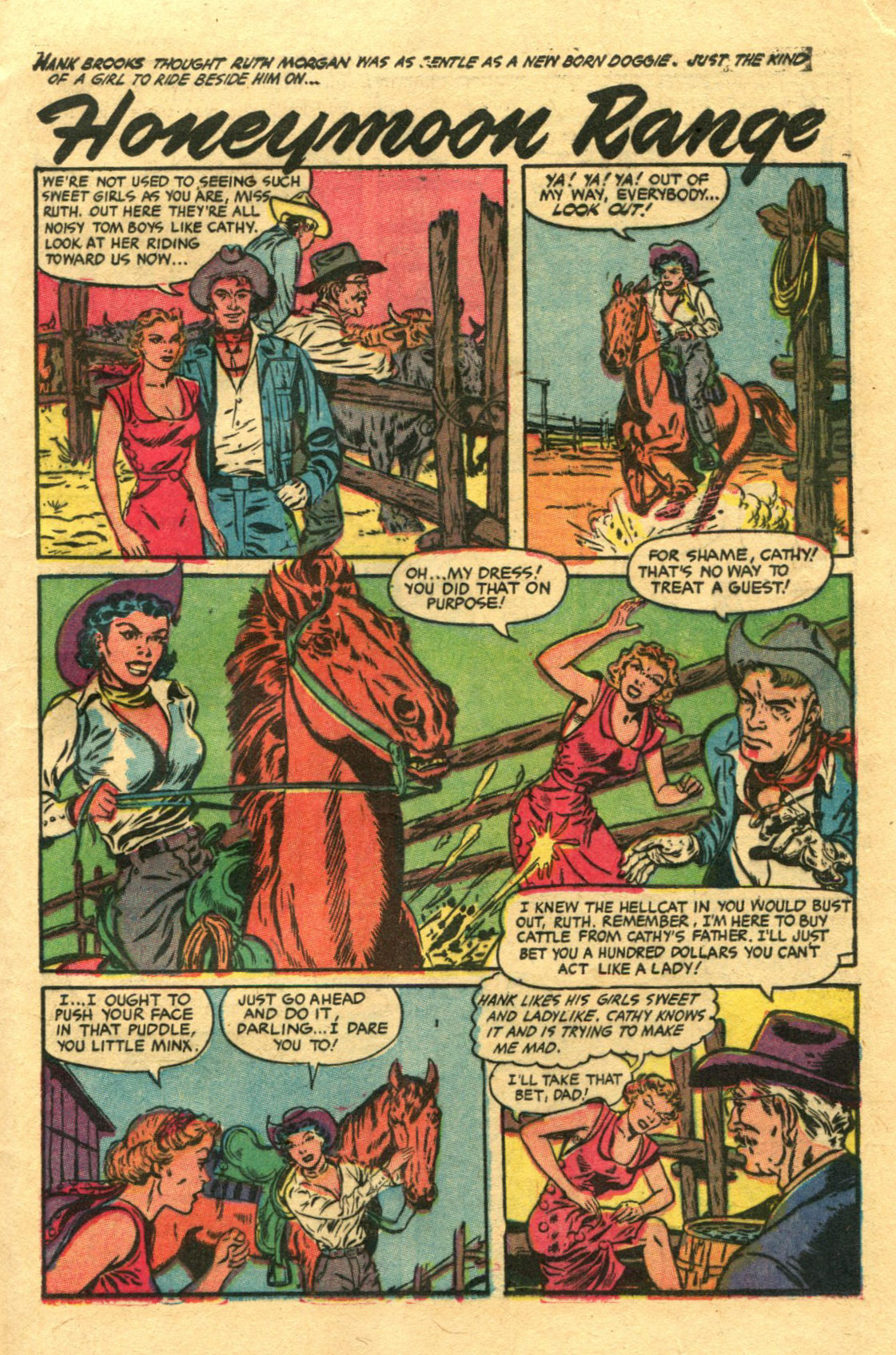 Read online Cowgirl Romances (1950) comic -  Issue #11 - 21