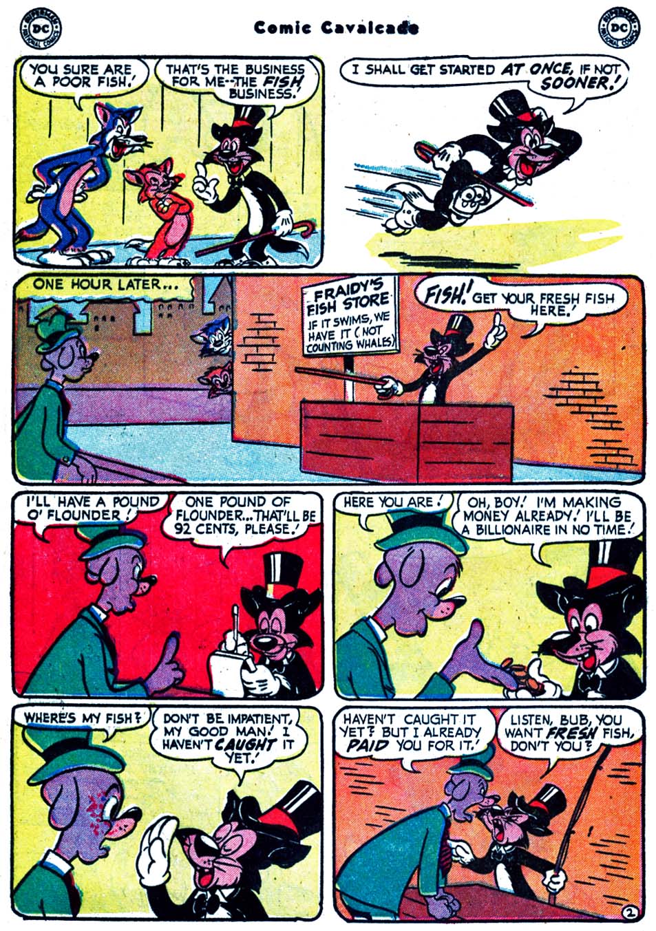 Read online Comic Cavalcade comic -  Issue #63 - 46