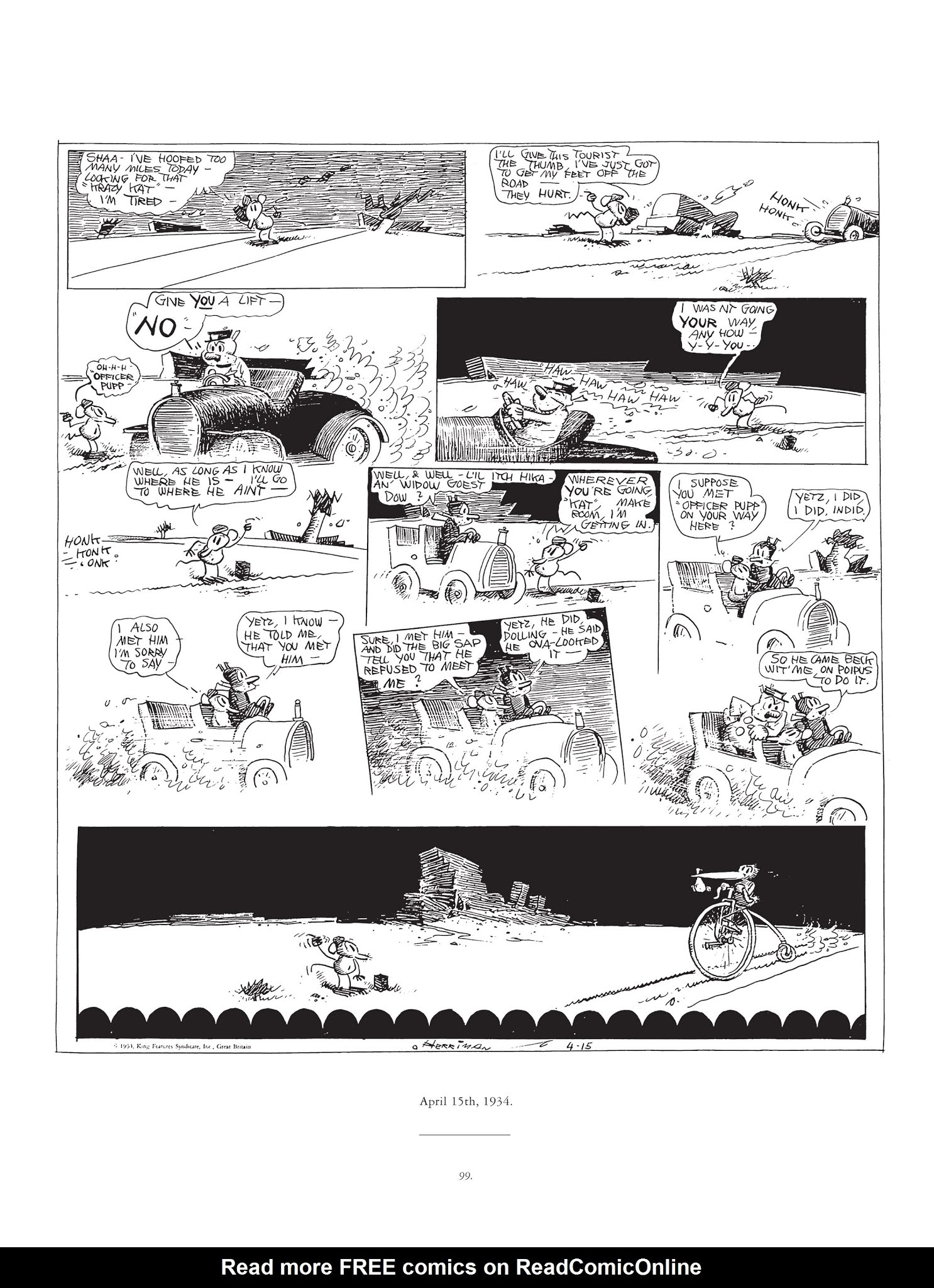 Read online Krazy & Ignatz comic -  Issue # TPB 8 - 98
