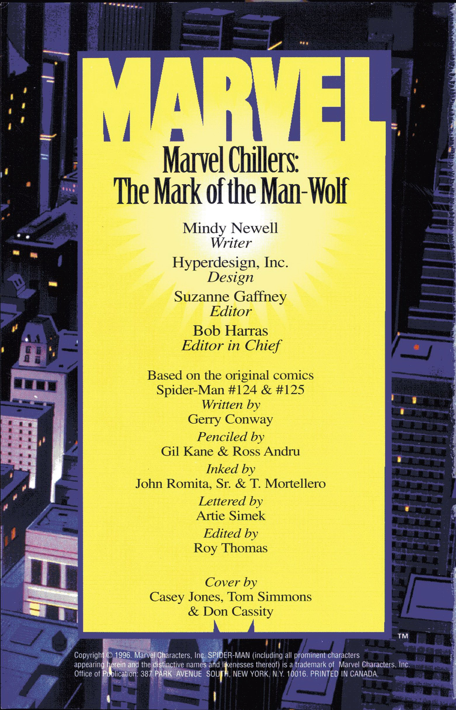 Read online Marvel Chillers: The Mark of the Man-Wolf comic -  Issue # Full - 2