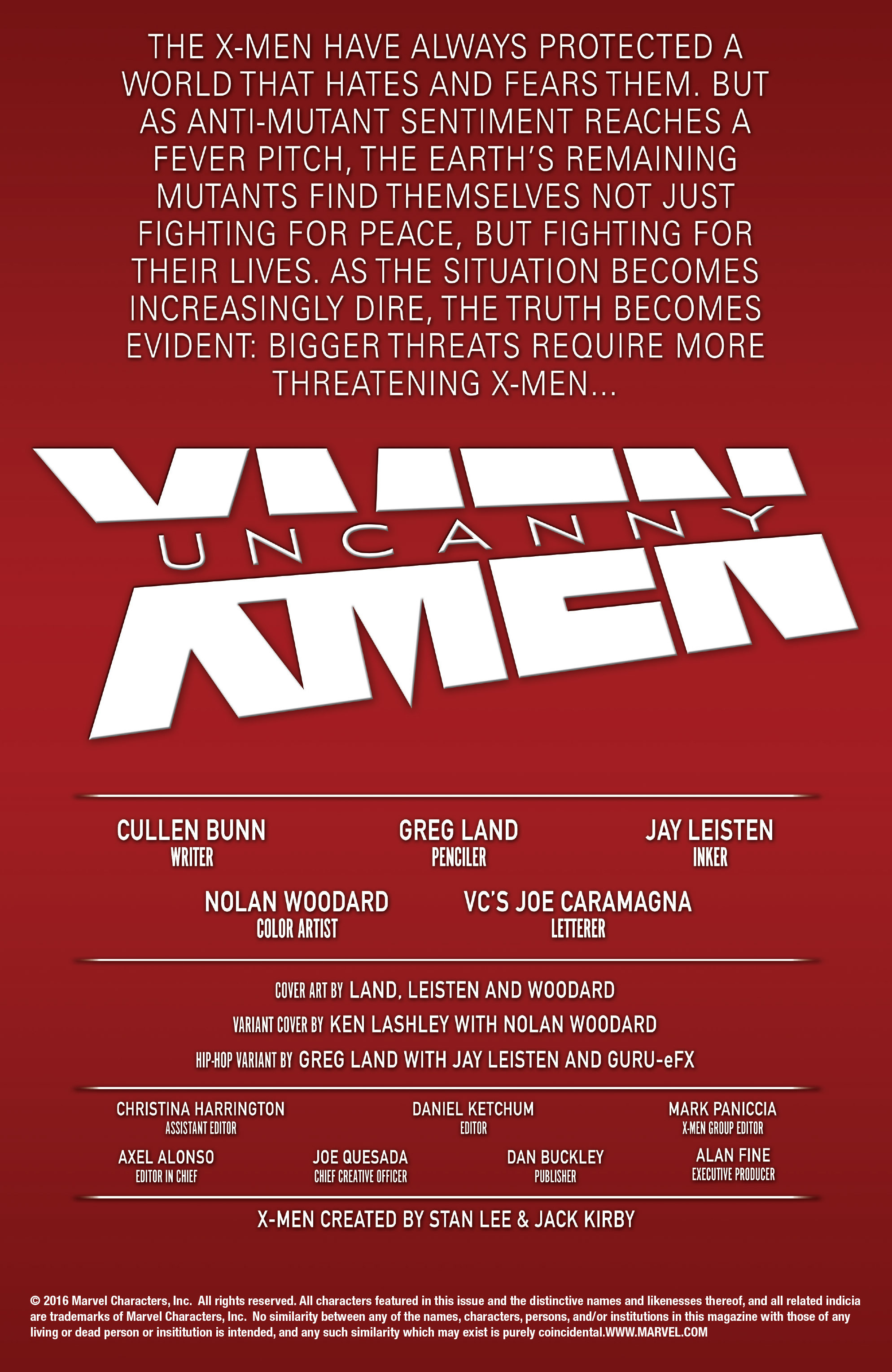 Read online Uncanny X-Men (2016) comic -  Issue #1 - 2