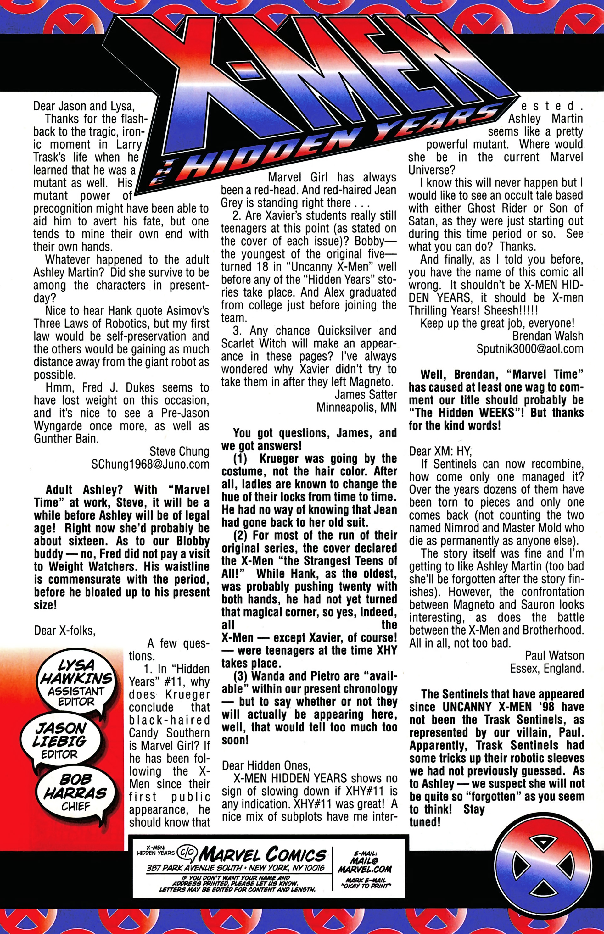 Read online X-Men: Hidden Years comic -  Issue #13 - 25