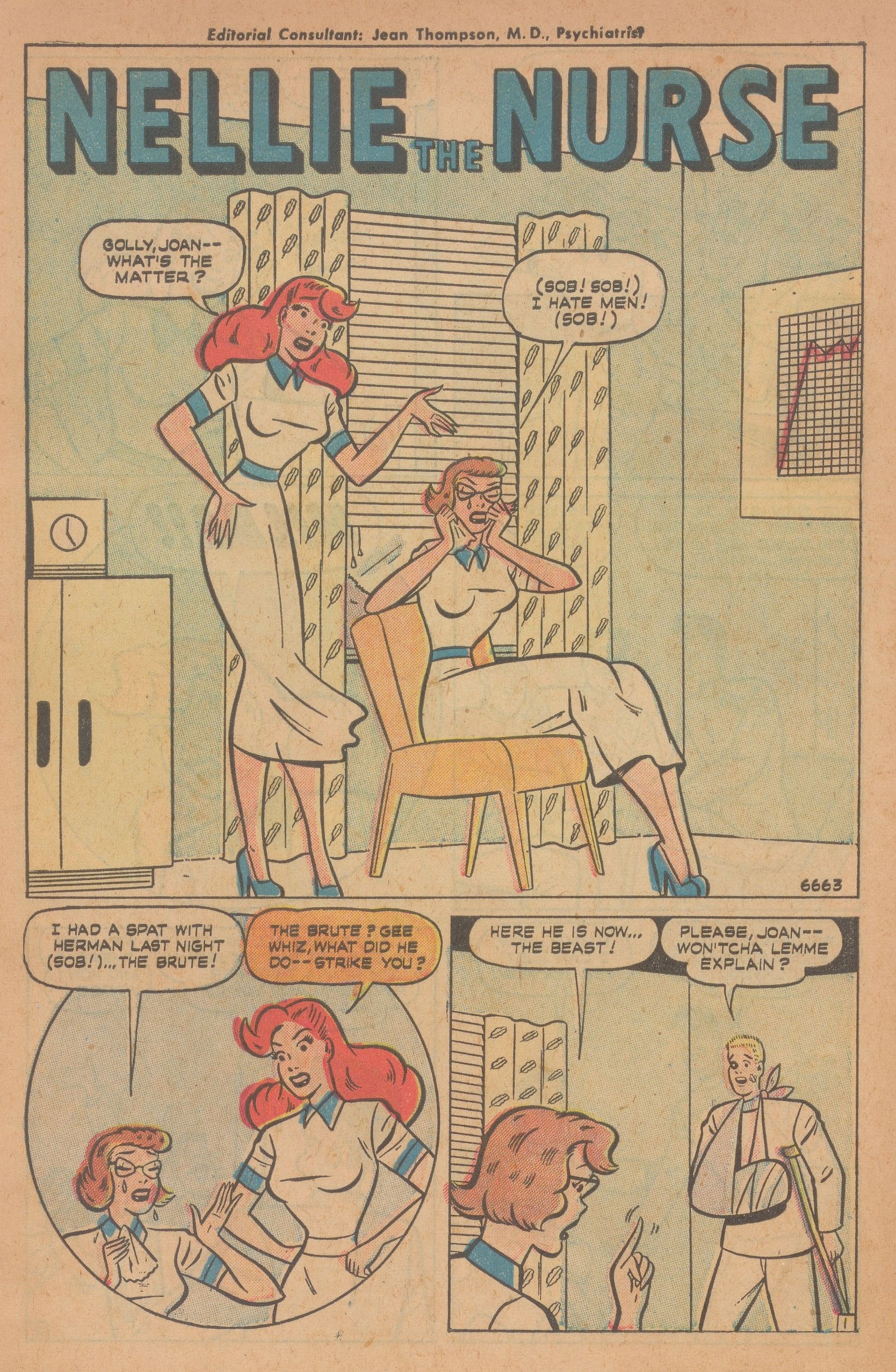 Read online Nellie The Nurse (1945) comic -  Issue #22 - 3