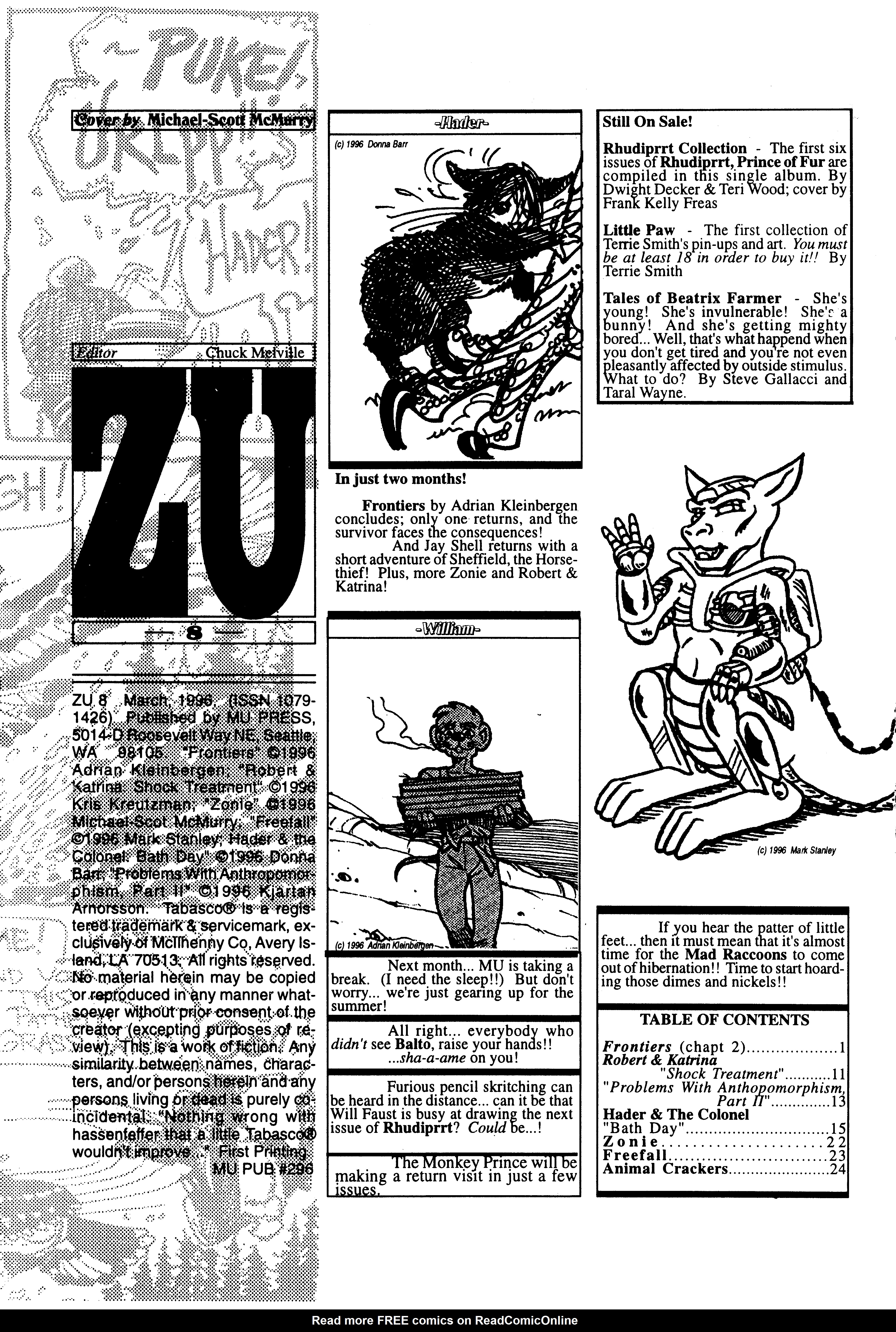 Read online ZU (1995) comic -  Issue #8 - 2