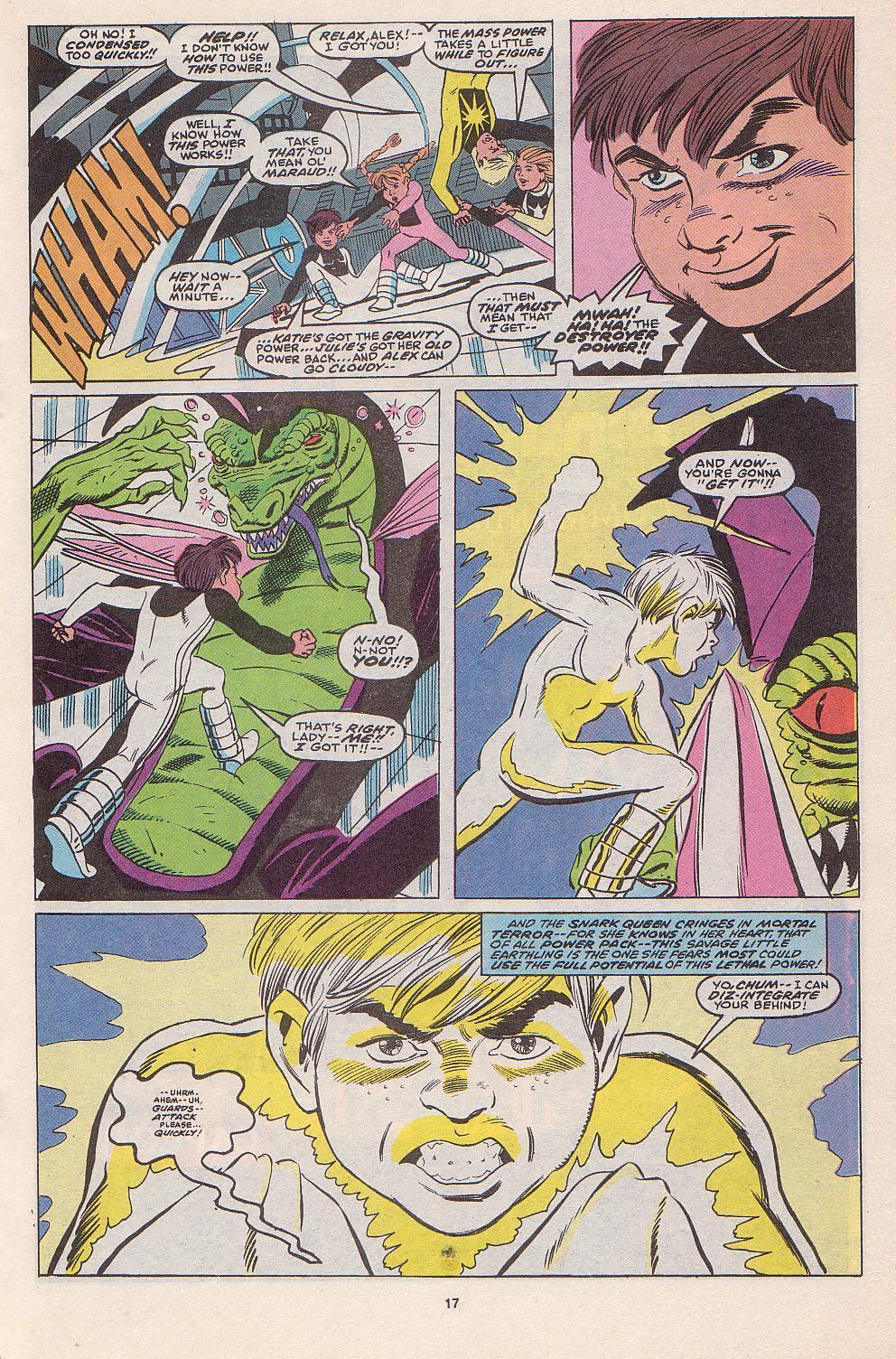 Read online Power Pack (1984) comic -  Issue #52 - 15