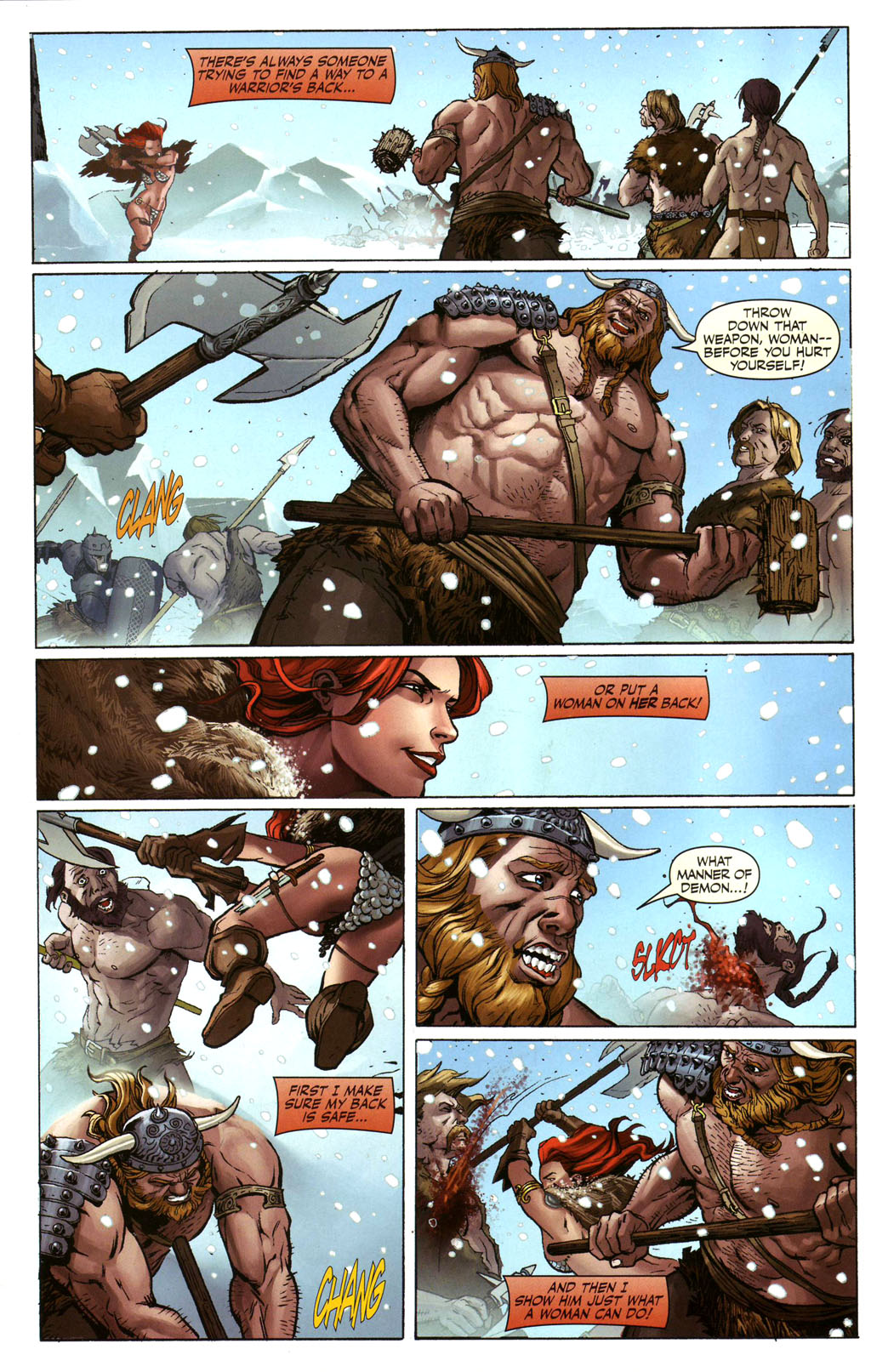 Read online Savage Red Sonja: Queen of the Frozen Wastes comic -  Issue #1 - 6