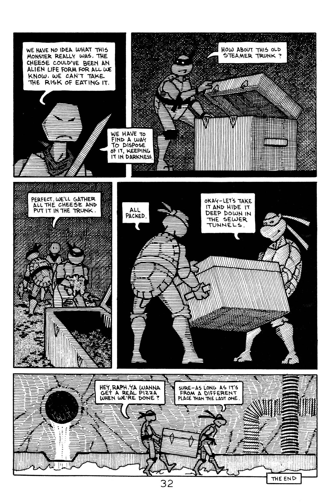 Read online The Haunted Pizza Teenage Mutant Ninja Turtles Special comic -  Issue # Full - 33