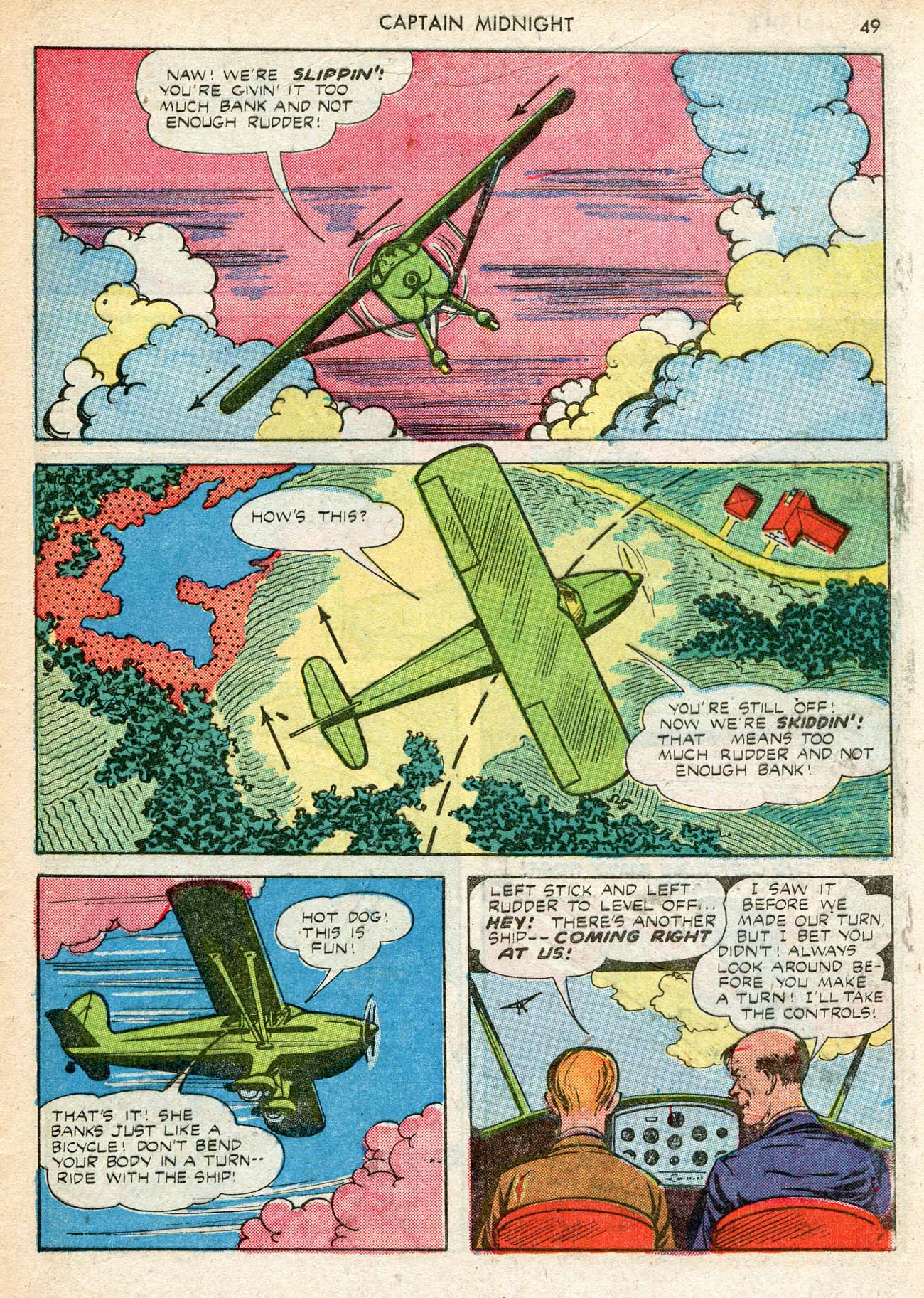 Read online Captain Midnight (1942) comic -  Issue #12 - 49
