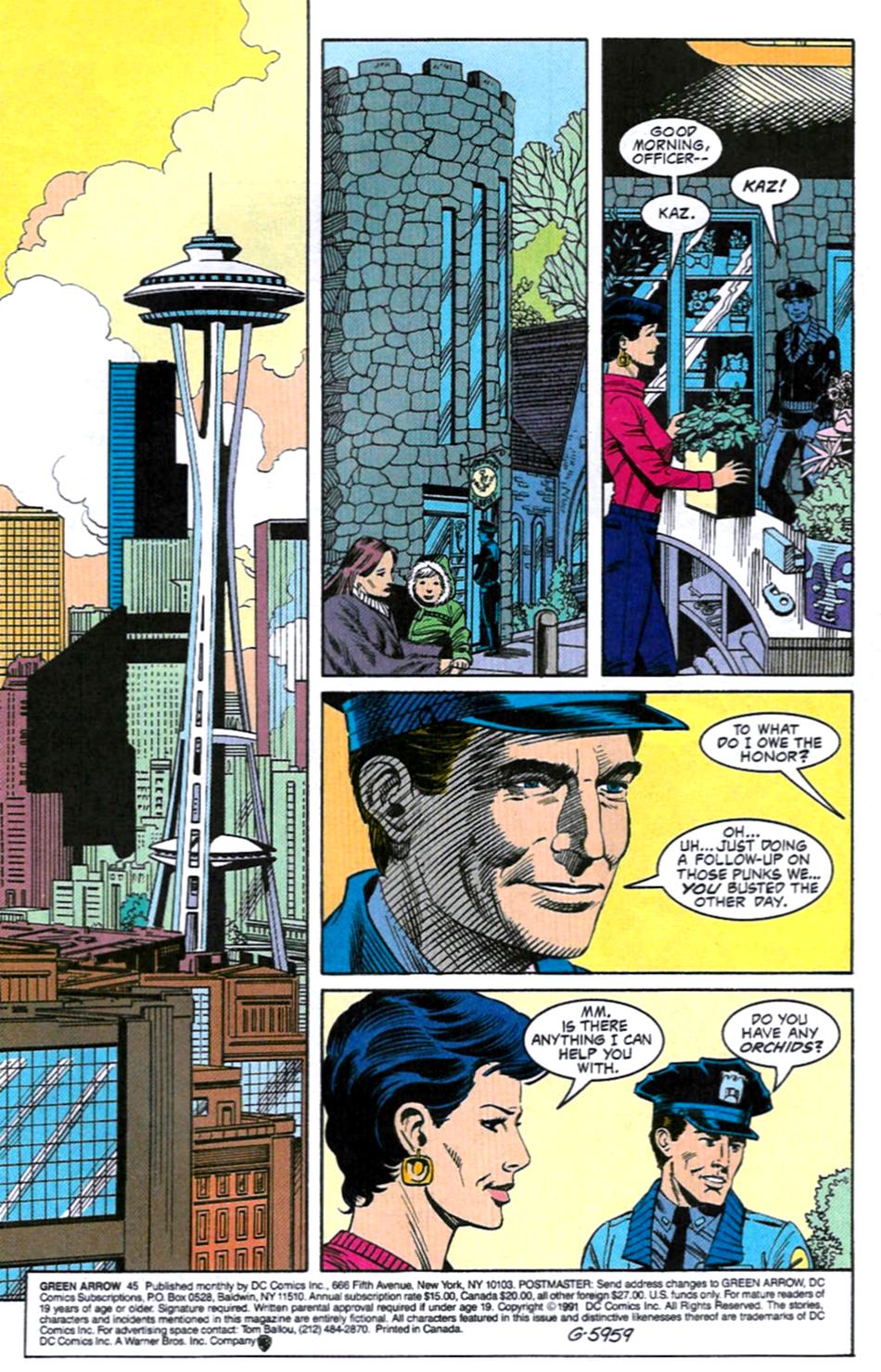 Read online Green Arrow (1988) comic -  Issue #45 - 2