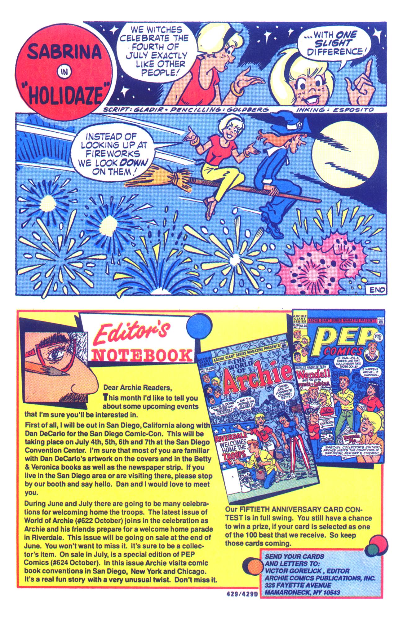 Read online Archie Giant Series Magazine comic -  Issue #623 - 26