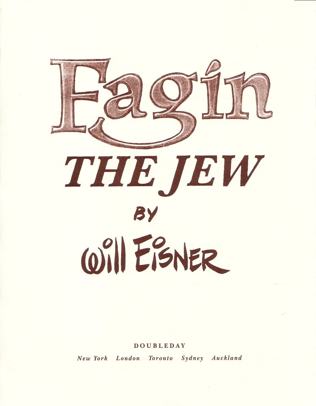 Read online Fagin the Jew comic -  Issue # TPB - 2