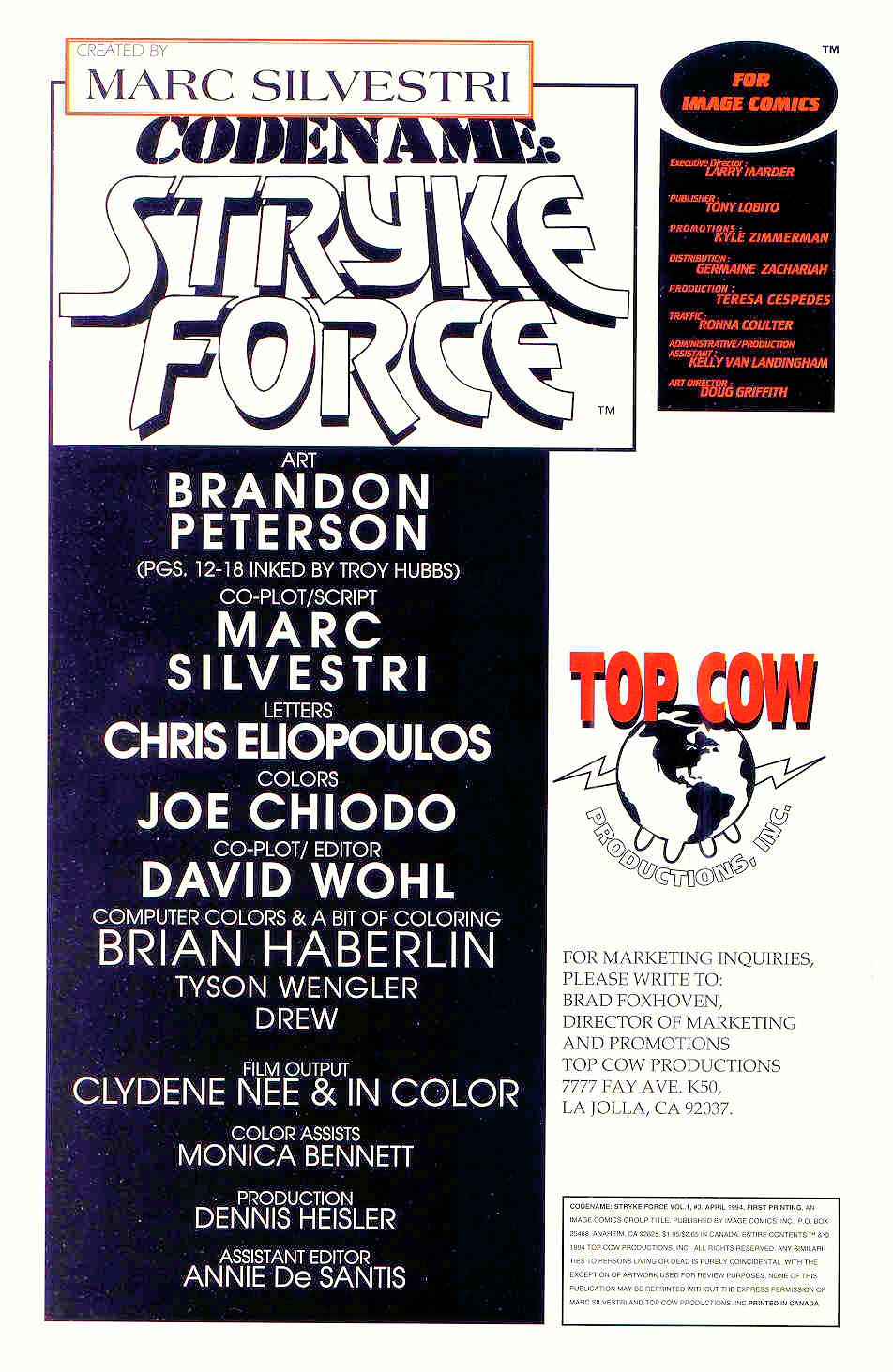 Read online Codename: Strykeforce comic -  Issue #3 - 2