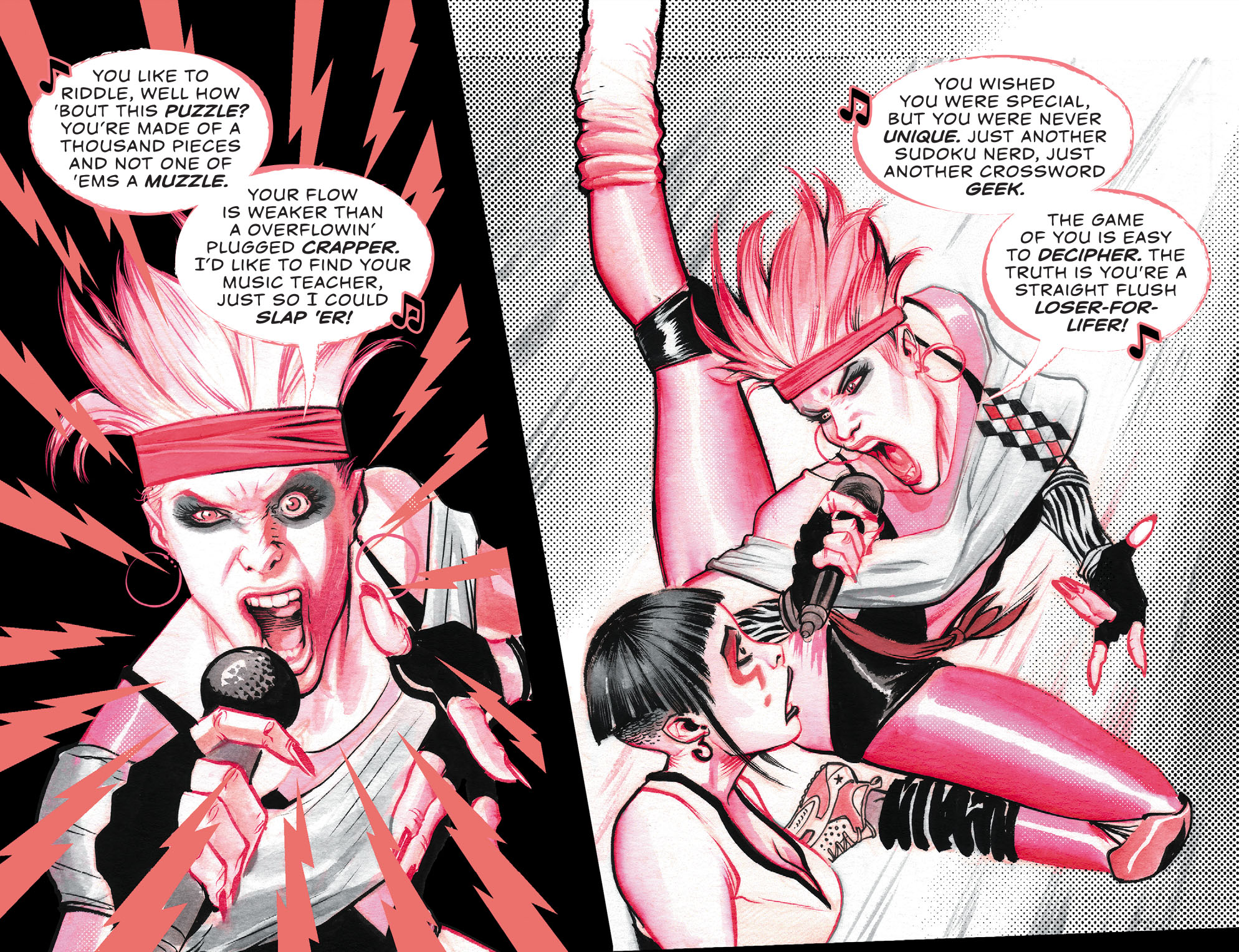 Read online Harley Quinn Black   White   Red comic -  Issue #4 - 12