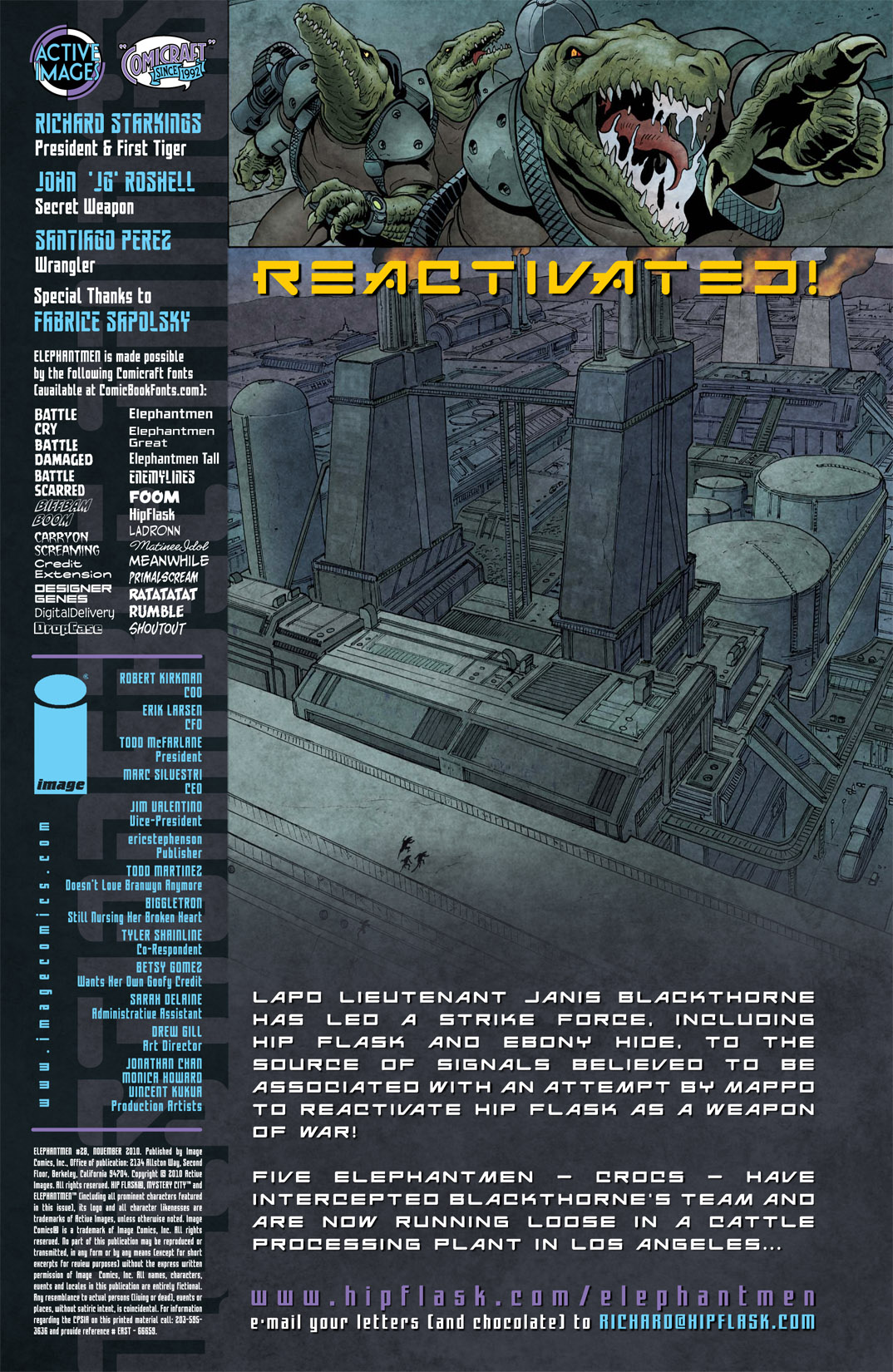 Read online Elephantmen comic -  Issue #28 - 2
