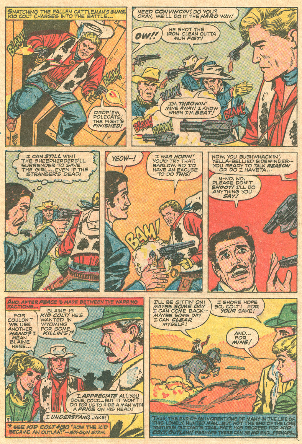 Read online Kid Colt Outlaw comic -  Issue #136 - 12