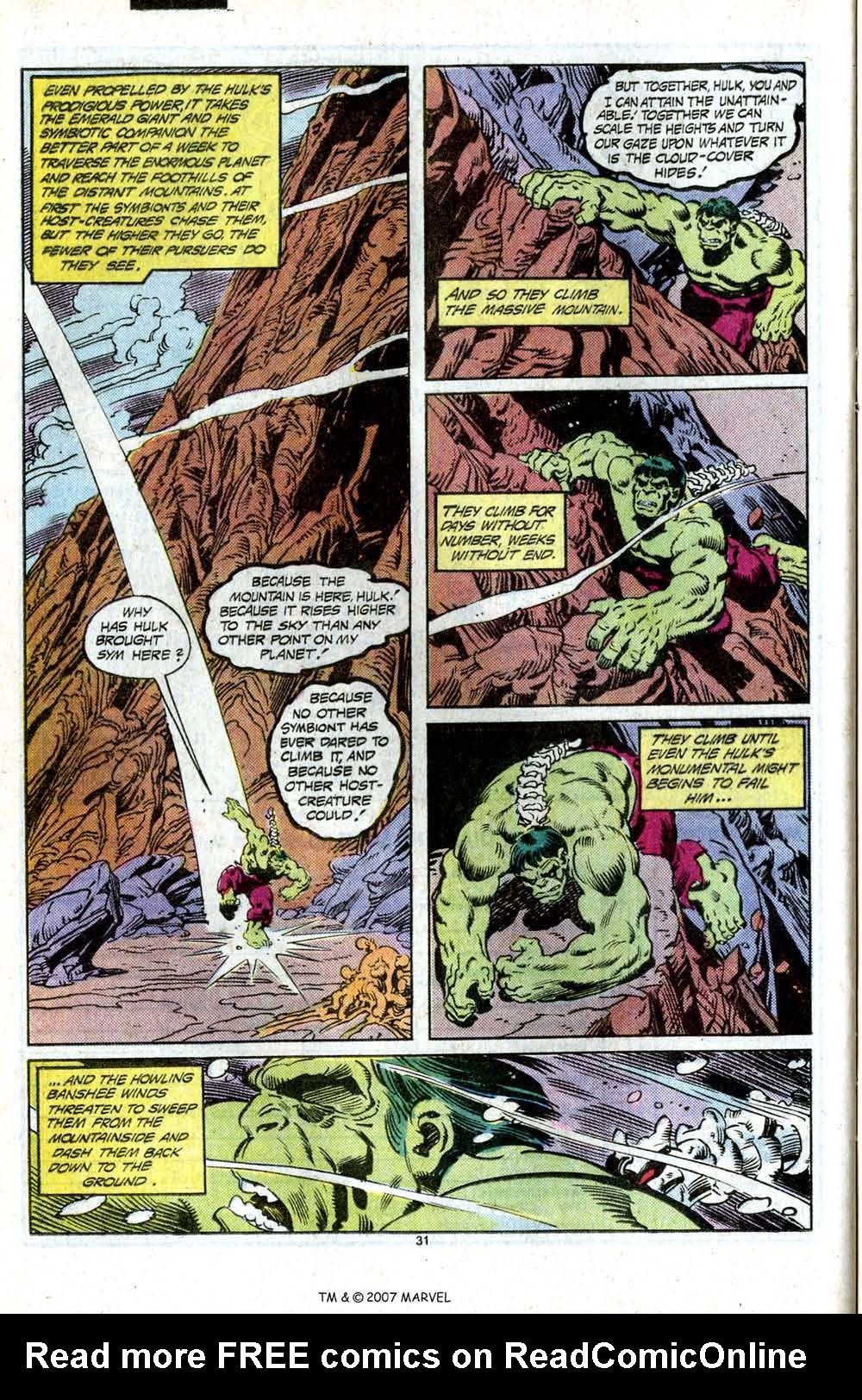 Read online The Incredible Hulk (1968) comic -  Issue # _Annual 1984 - 40