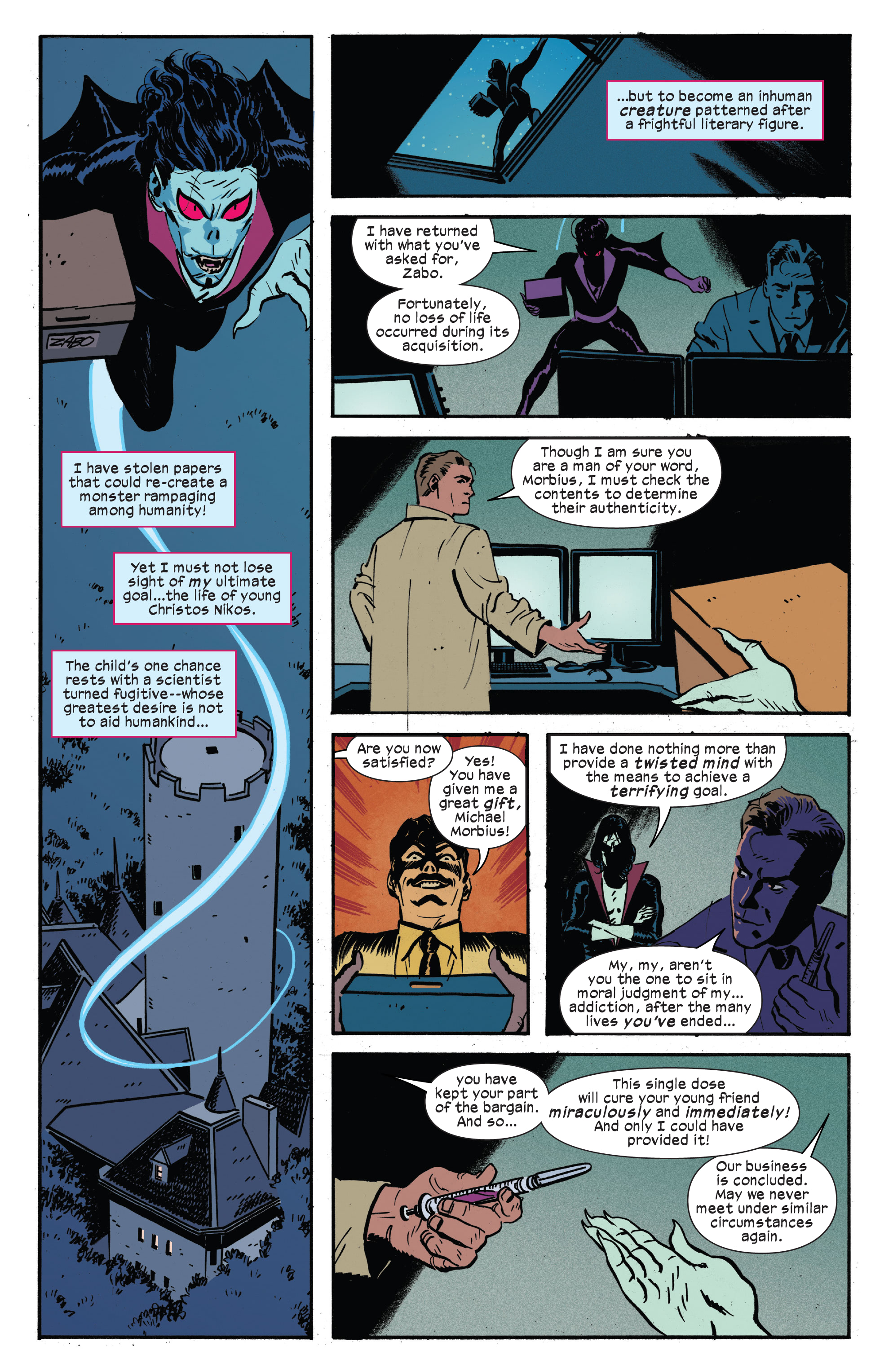 Read online Morbius: Bond Of Blood comic -  Issue #1 - 14