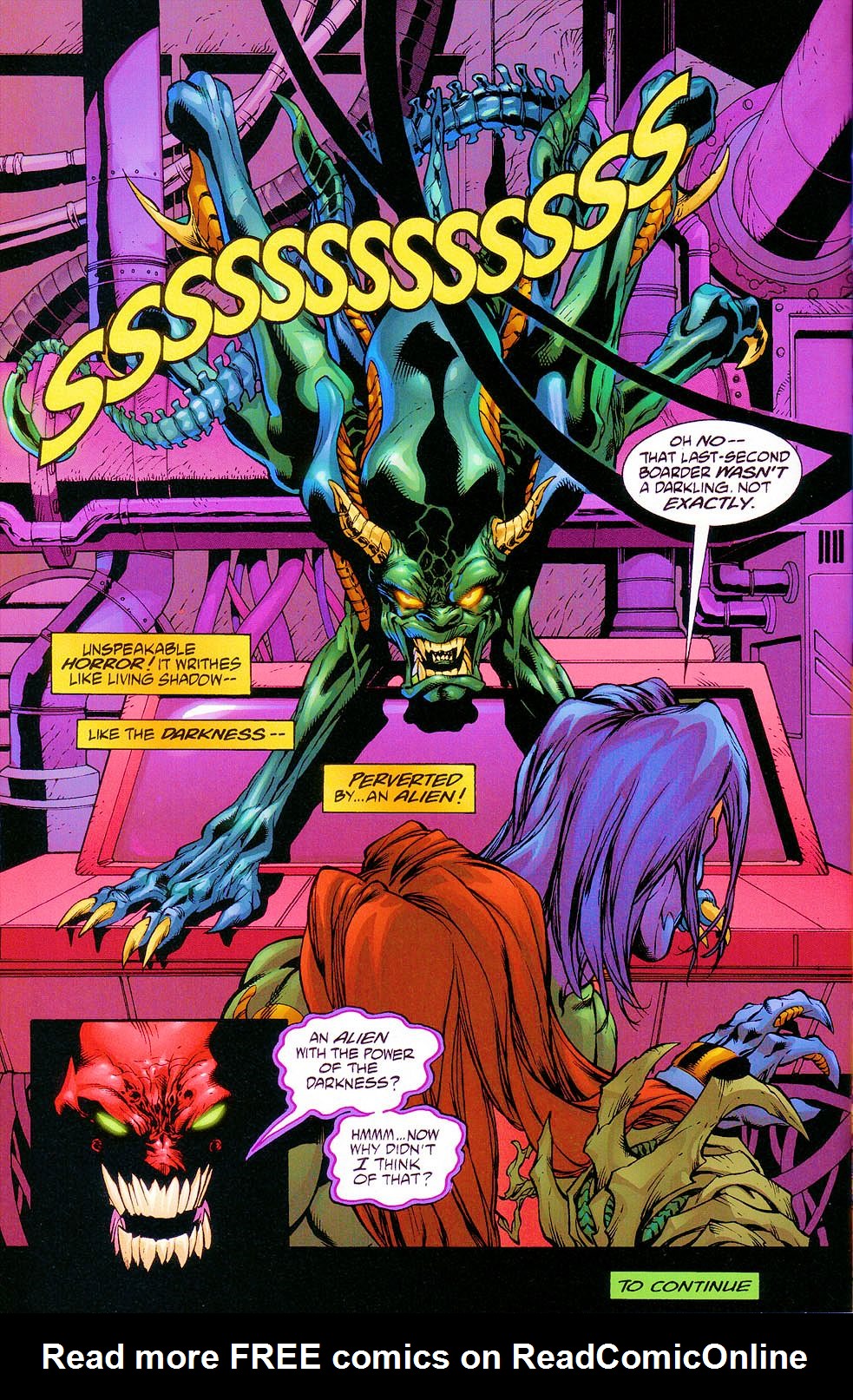 Read online Witchblade/Aliens/The Darkness/Predator: Mindhunter comic -  Issue #2 - 21