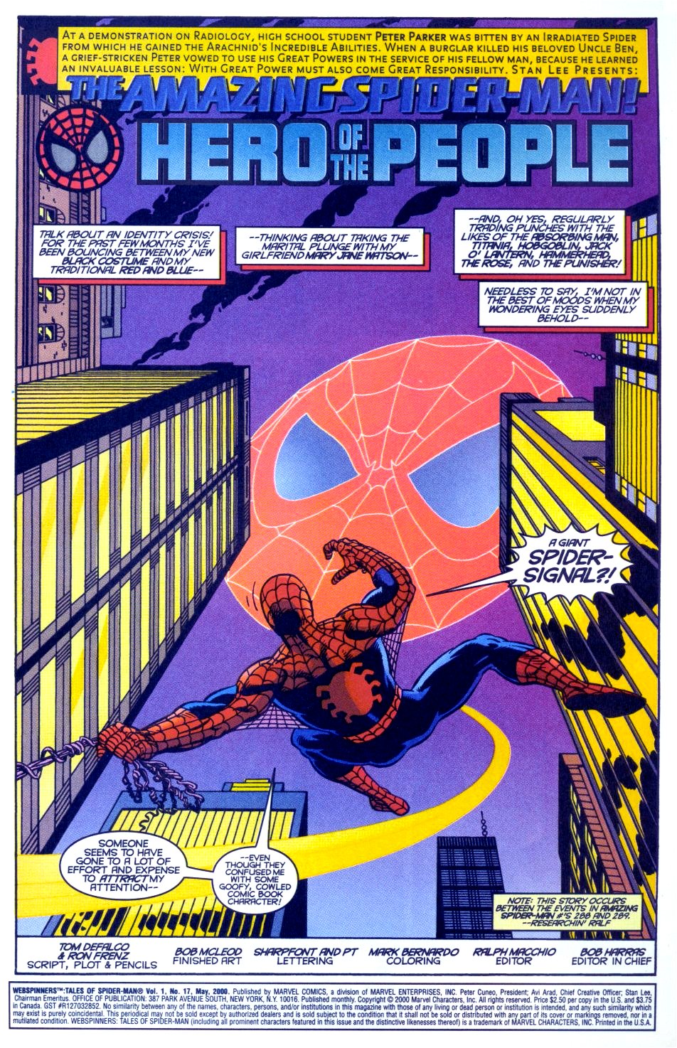 Read online Webspinners: Tales of Spider-Man comic -  Issue #17 - 2