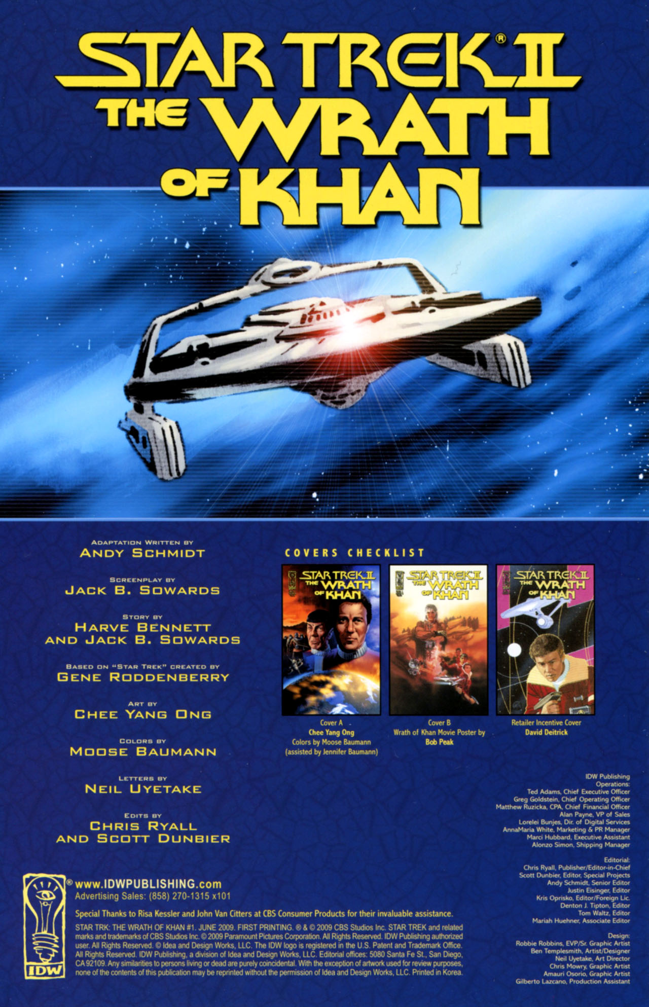 Read online Star Trek II: The Wrath of Khan comic -  Issue #1 - 3