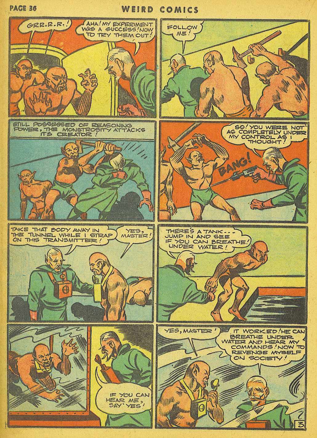 Read online Weird Comics comic -  Issue #11 - 36