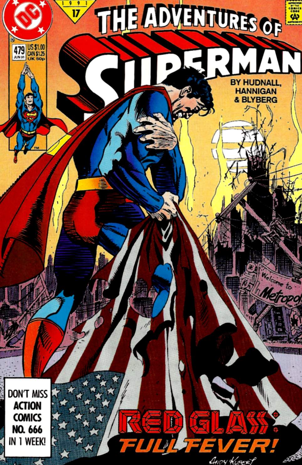 Read online Adventures of Superman (1987) comic -  Issue #479 - 1