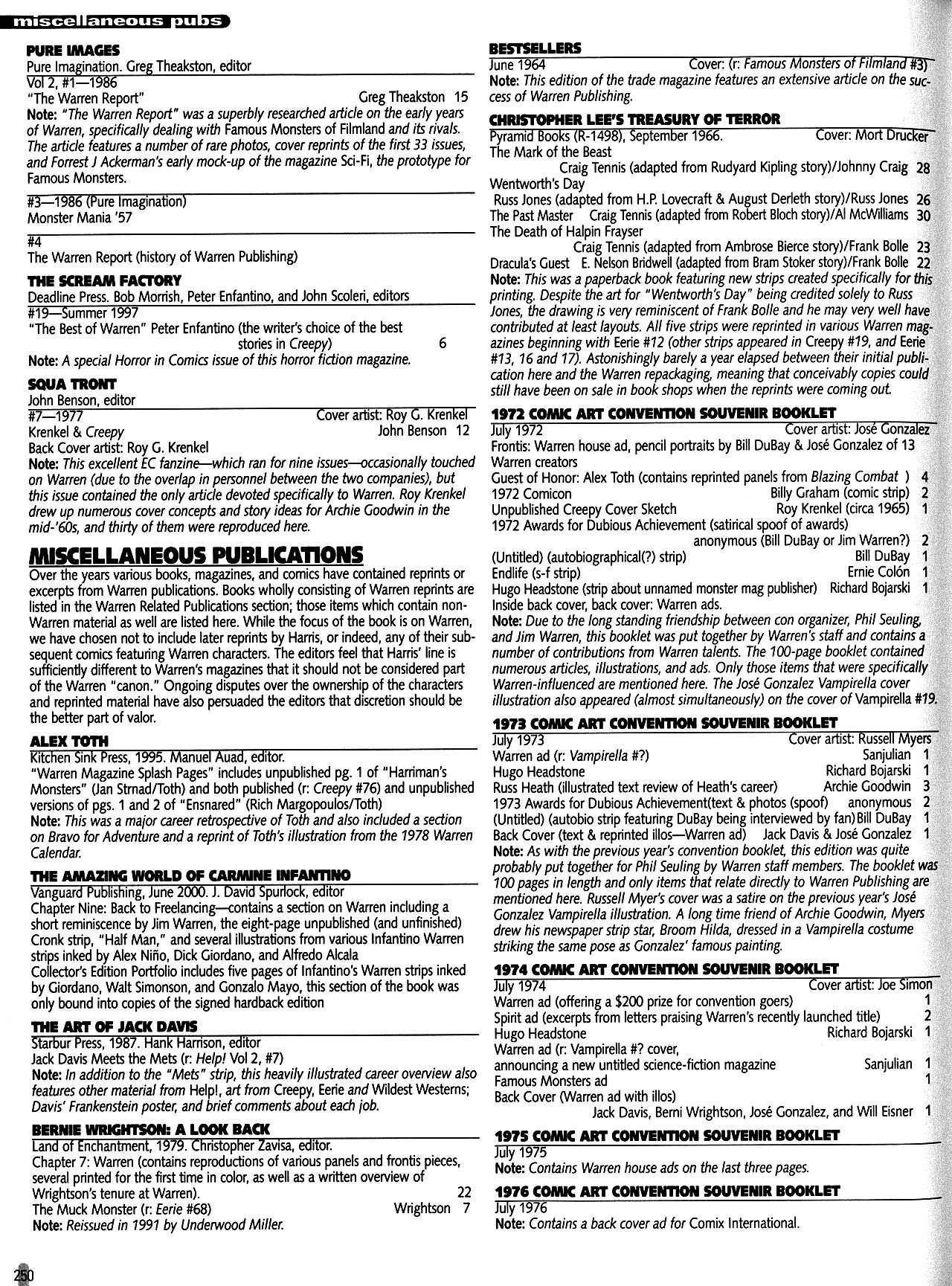 Read online Warren Companion comic -  Issue # TPB (Part 3) - 51