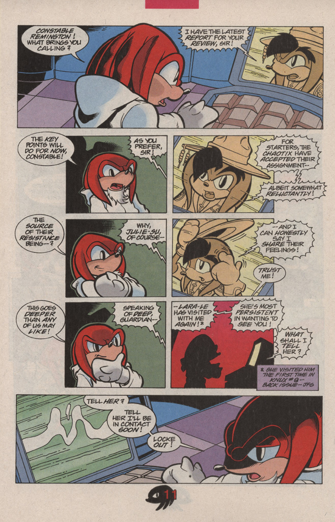 Read online Knuckles the Echidna comic -  Issue #12 - 16