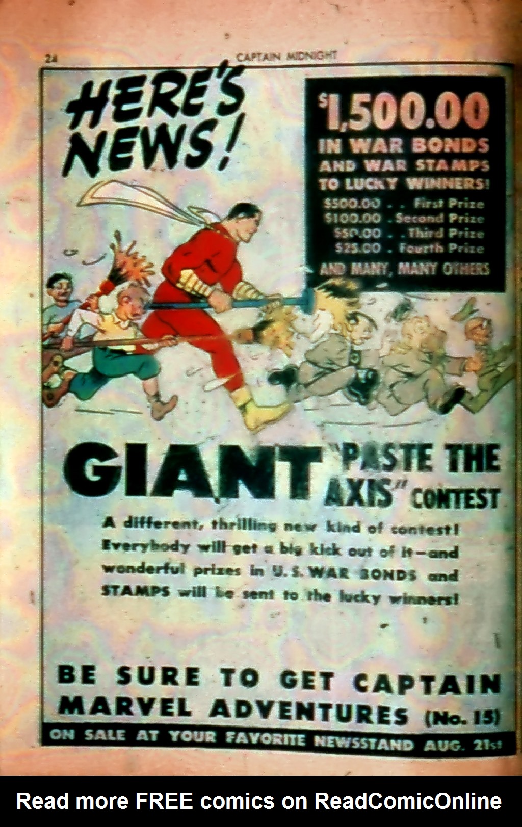 Read online Captain Midnight (1942) comic -  Issue #1 - 24