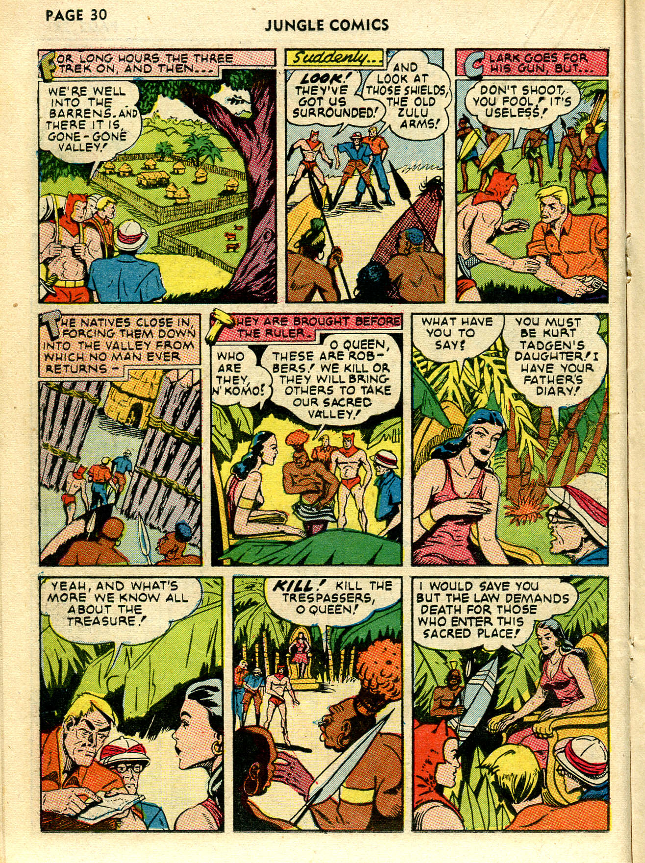Read online Jungle Comics comic -  Issue #26 - 32