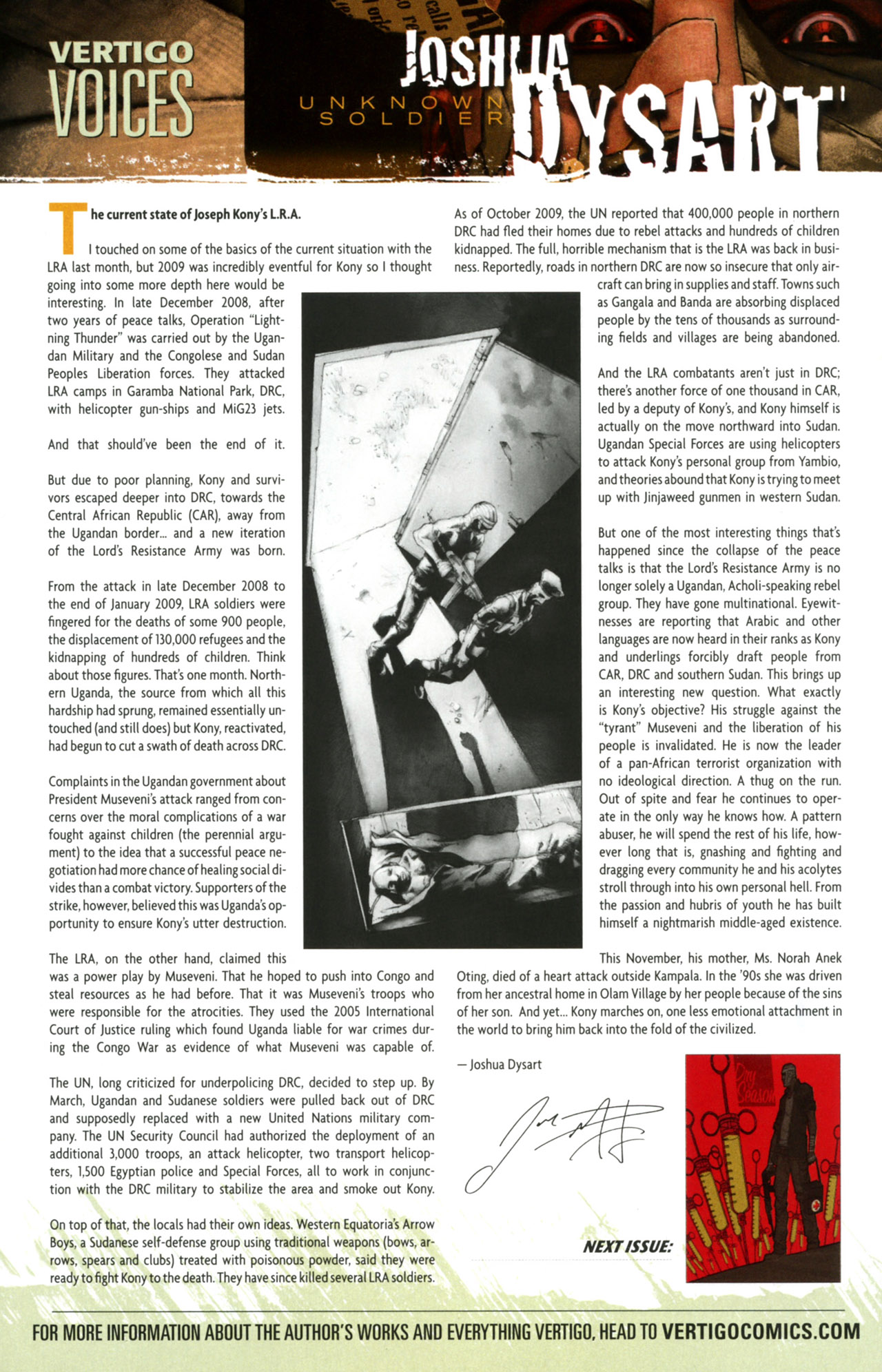 Read online Unknown Soldier (2008) comic -  Issue #16 - 23