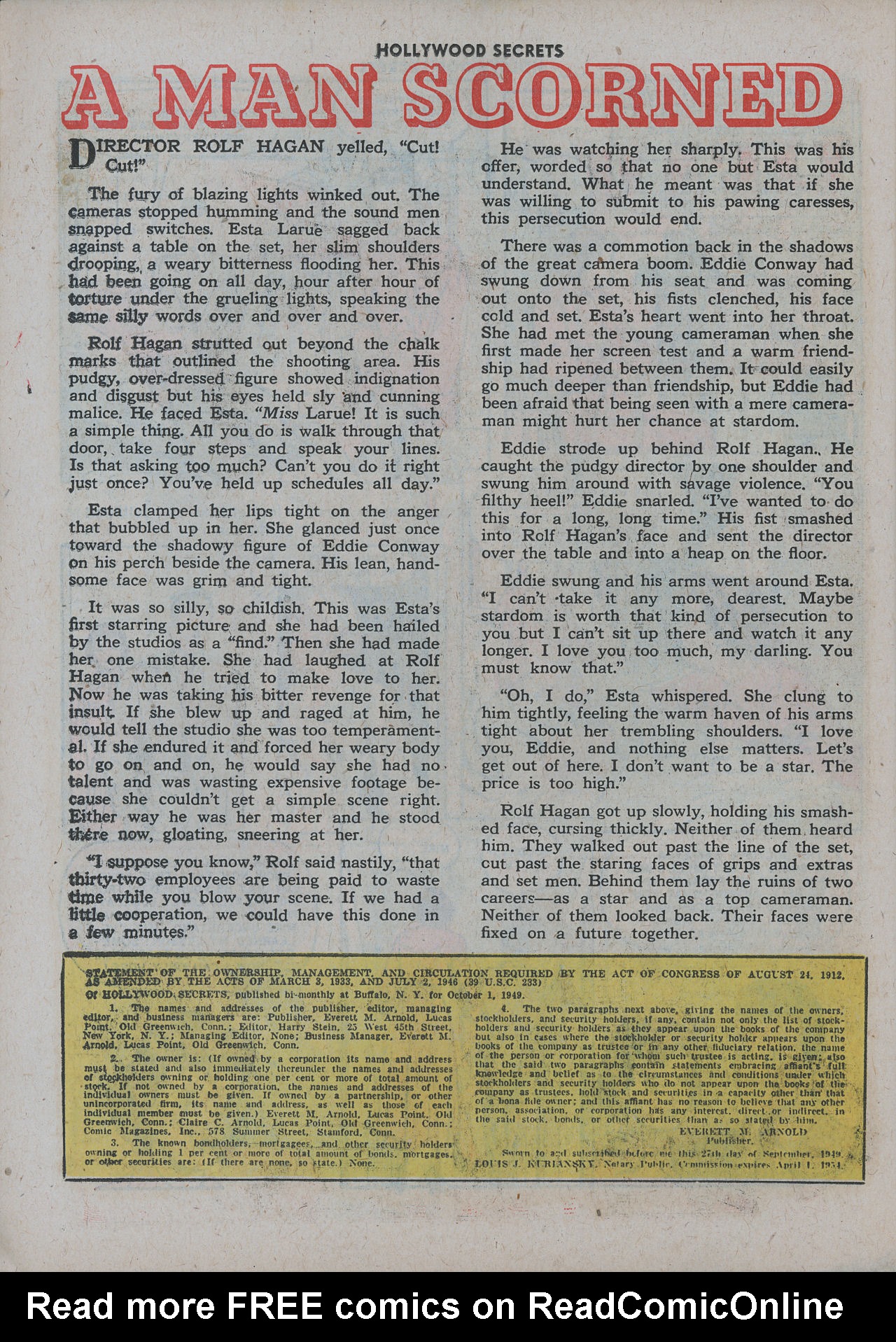 Read online Hollywood Secrets comic -  Issue #3 - 26
